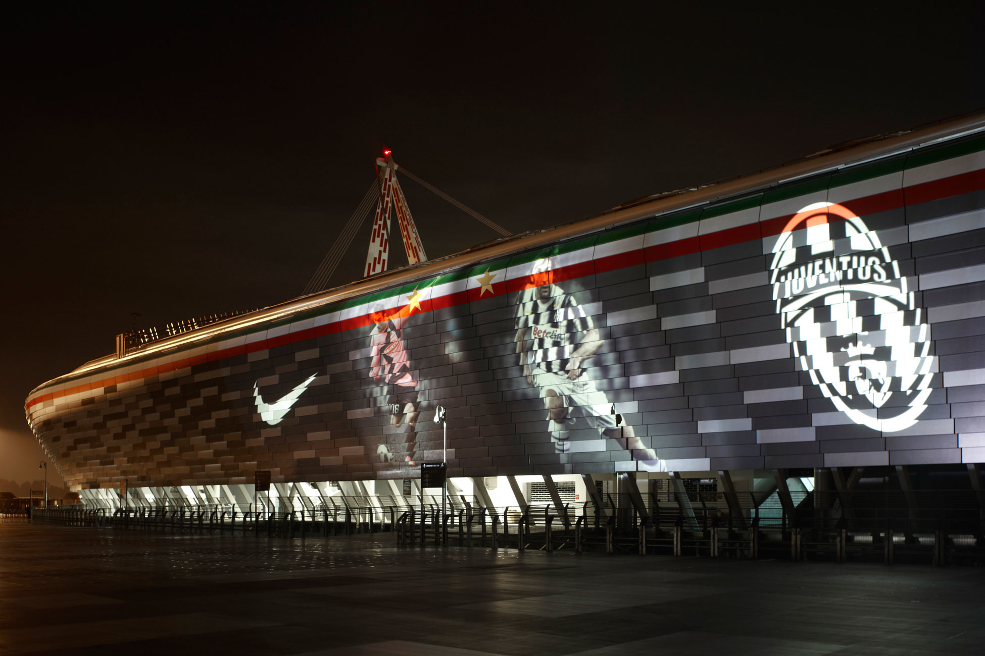 Juventus Stadium, Torino, Notte, Juventus, Full HD, sfondo per PC e portatile