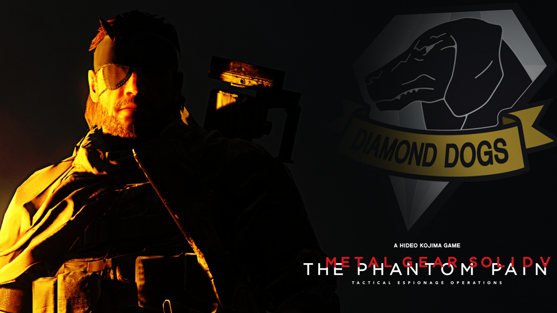 Venom Snake, Metal Gear Solid V: The Phantom Pain, Diamond Dogs, Logo, sfondo desktop 1920x1080