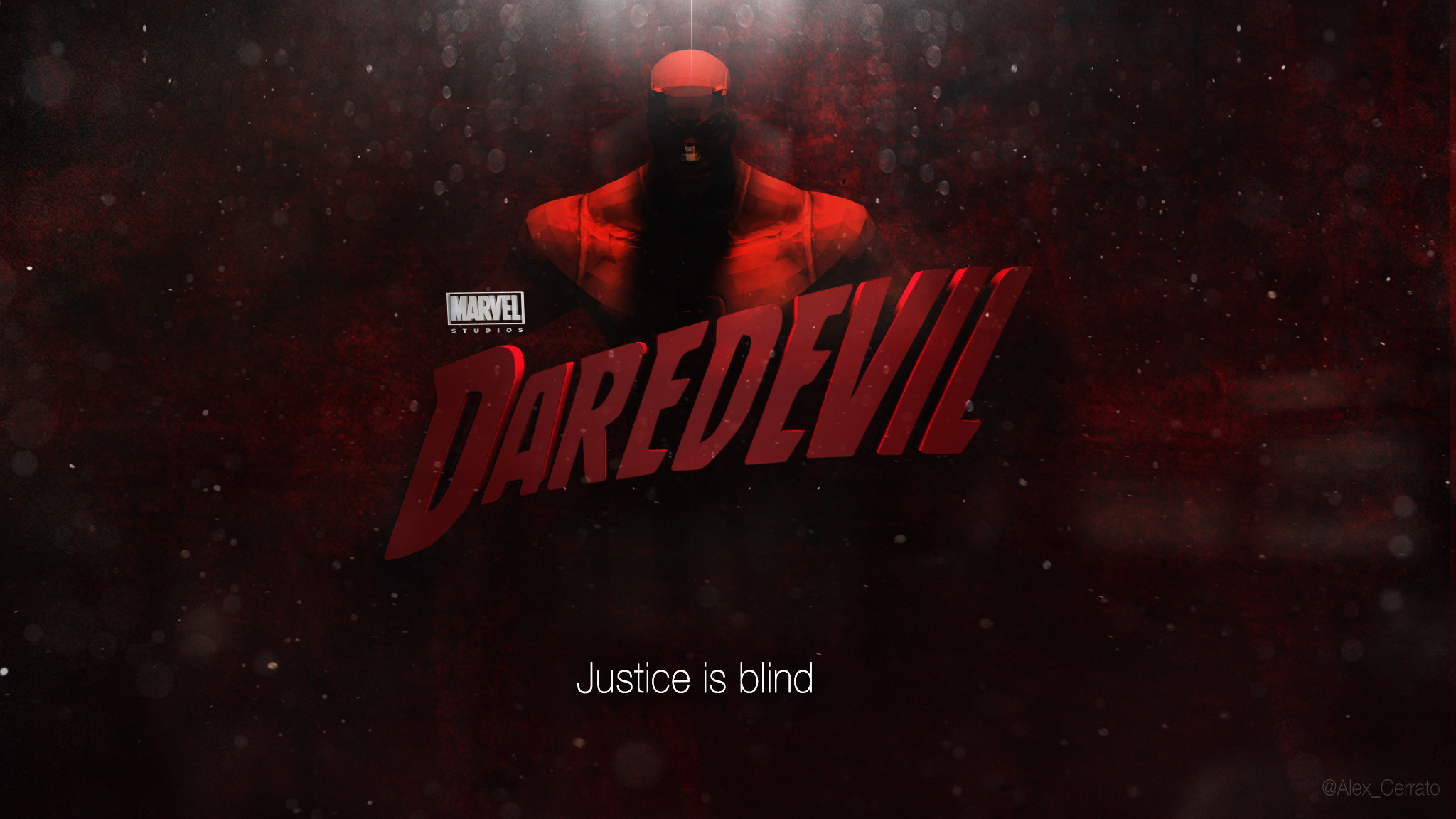 Daredevil, Marvel, Logo, Justice is blind, Full HD, sfondo per portatile