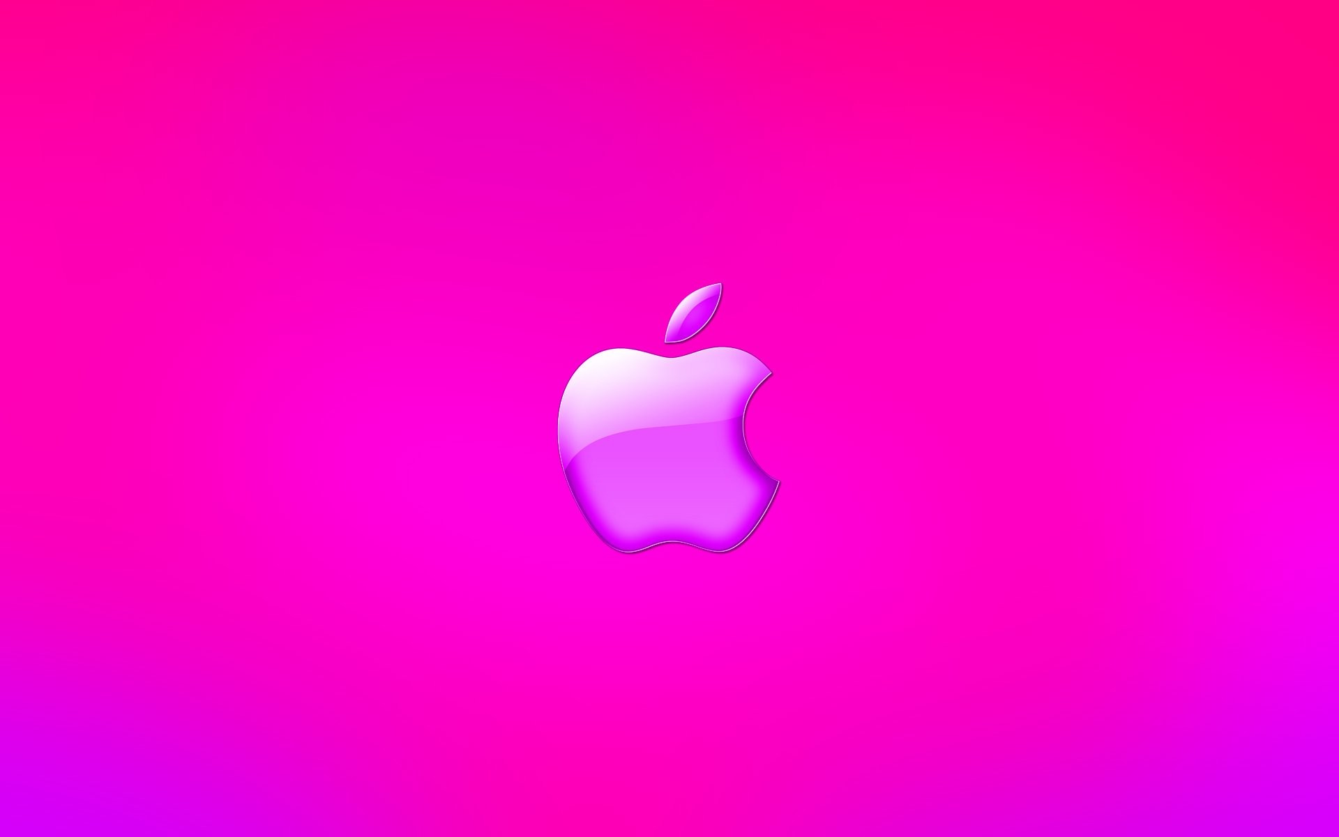 Fucsia, Logo Apple, Tinta unita, Full HD, sfondo per PC e portatile