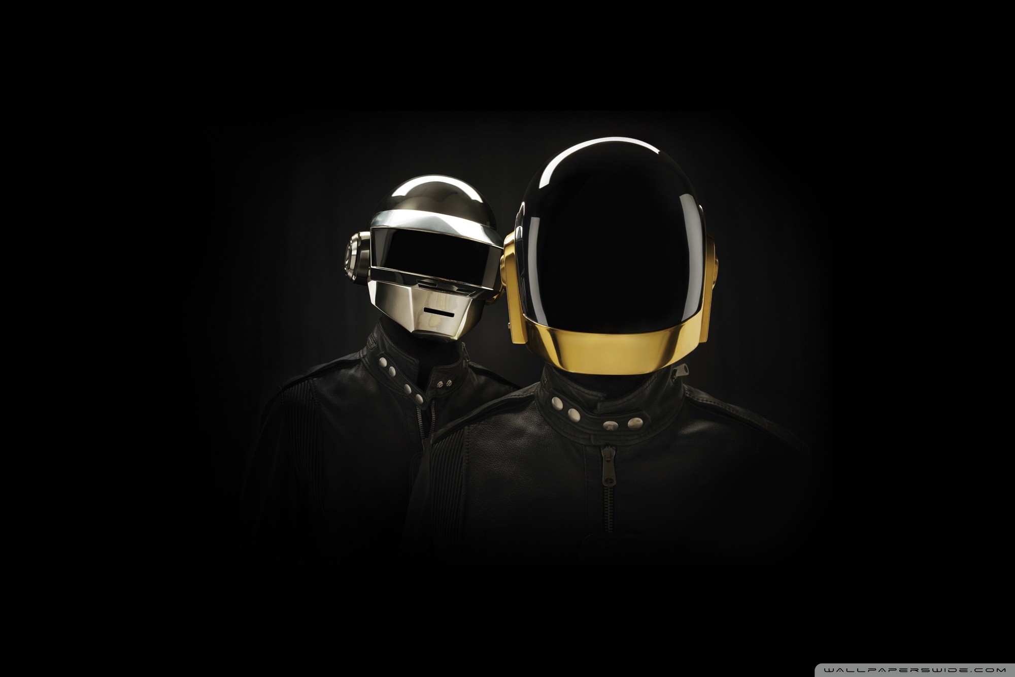 Daft Punk, Caschi, Sfondo nero, Full HD, wallpaper per portatile