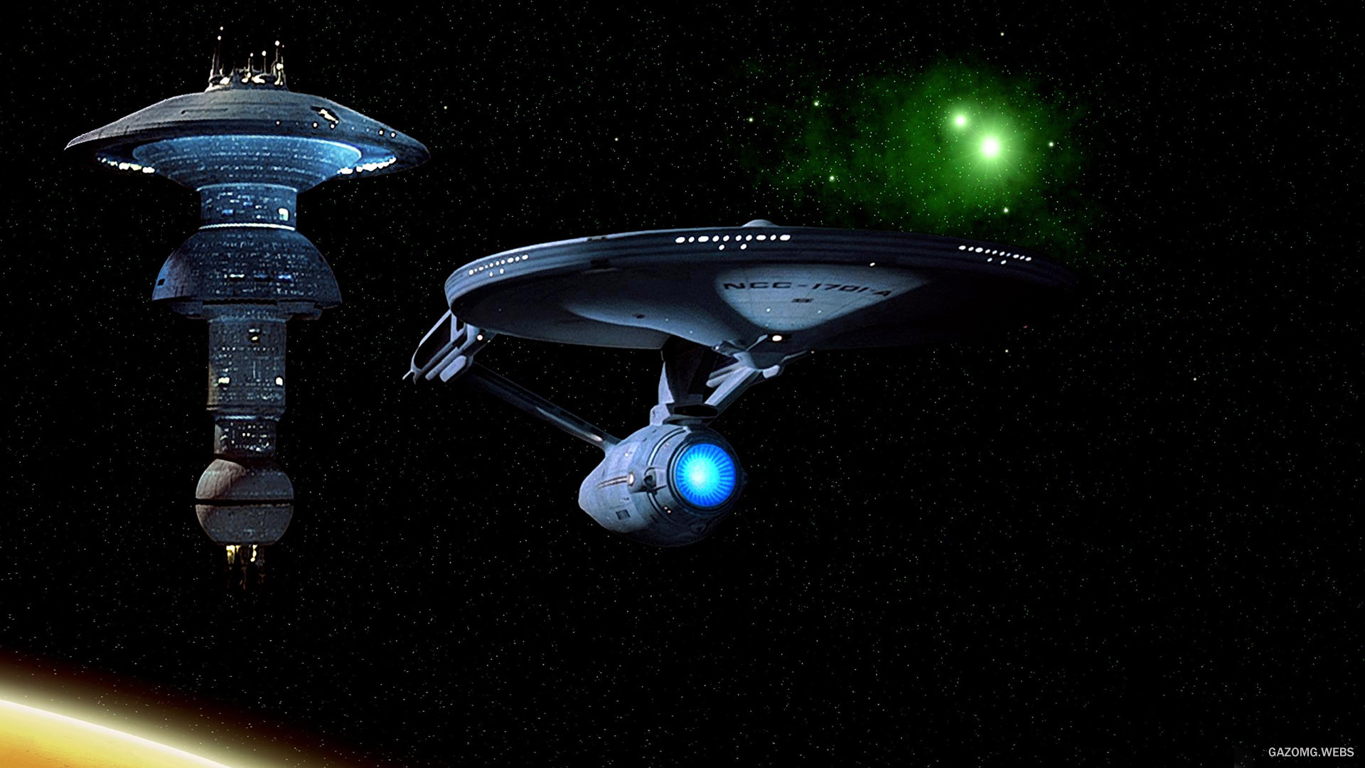 Star Trek, Stazione spaziale, Astronave, Spazio, Full HD, wallpaper per computer