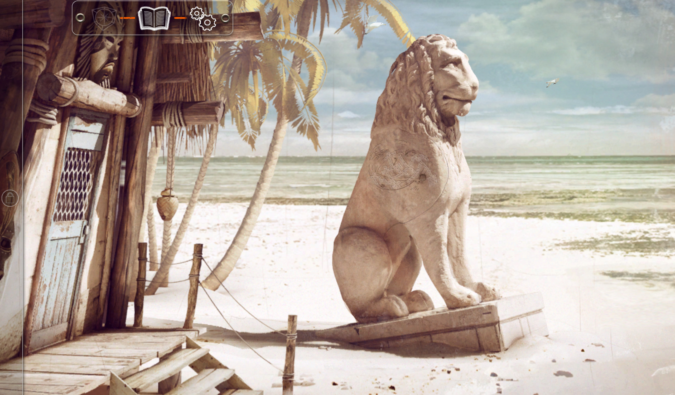 Corto Maltese: Secrets of Venice, Leone di pietra, Spiaggia, Videogioco, sfondo 2K per computer