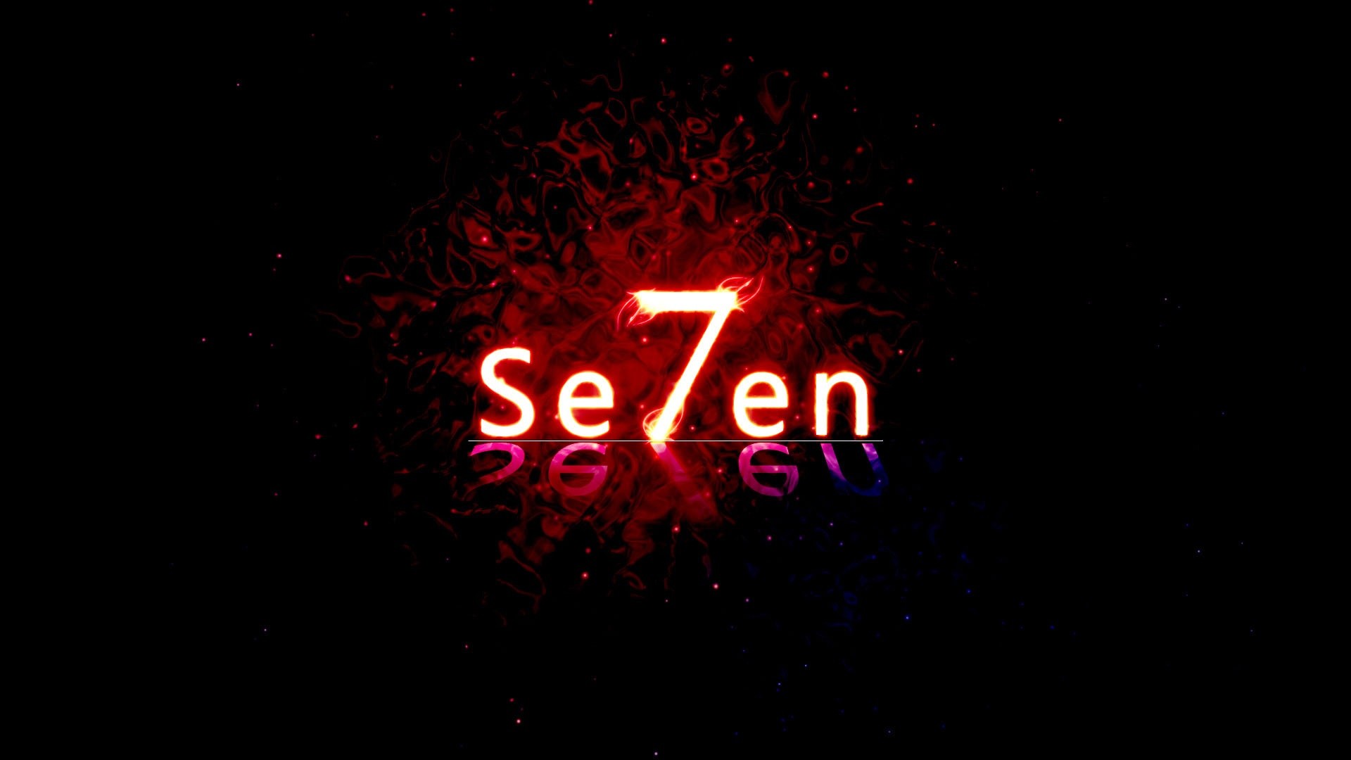Se7en, Seven, Film, Rosso, Sfondo nero, 1920x1080, wallpaper desktop