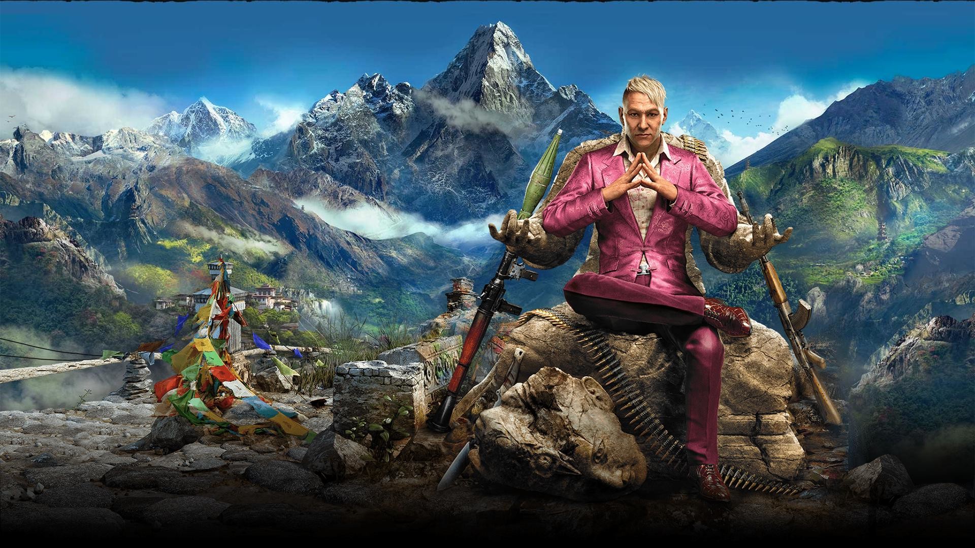 Pagan Min, Far Cry 4, Himalaya, Trono, Full HD, wallpaper desktop