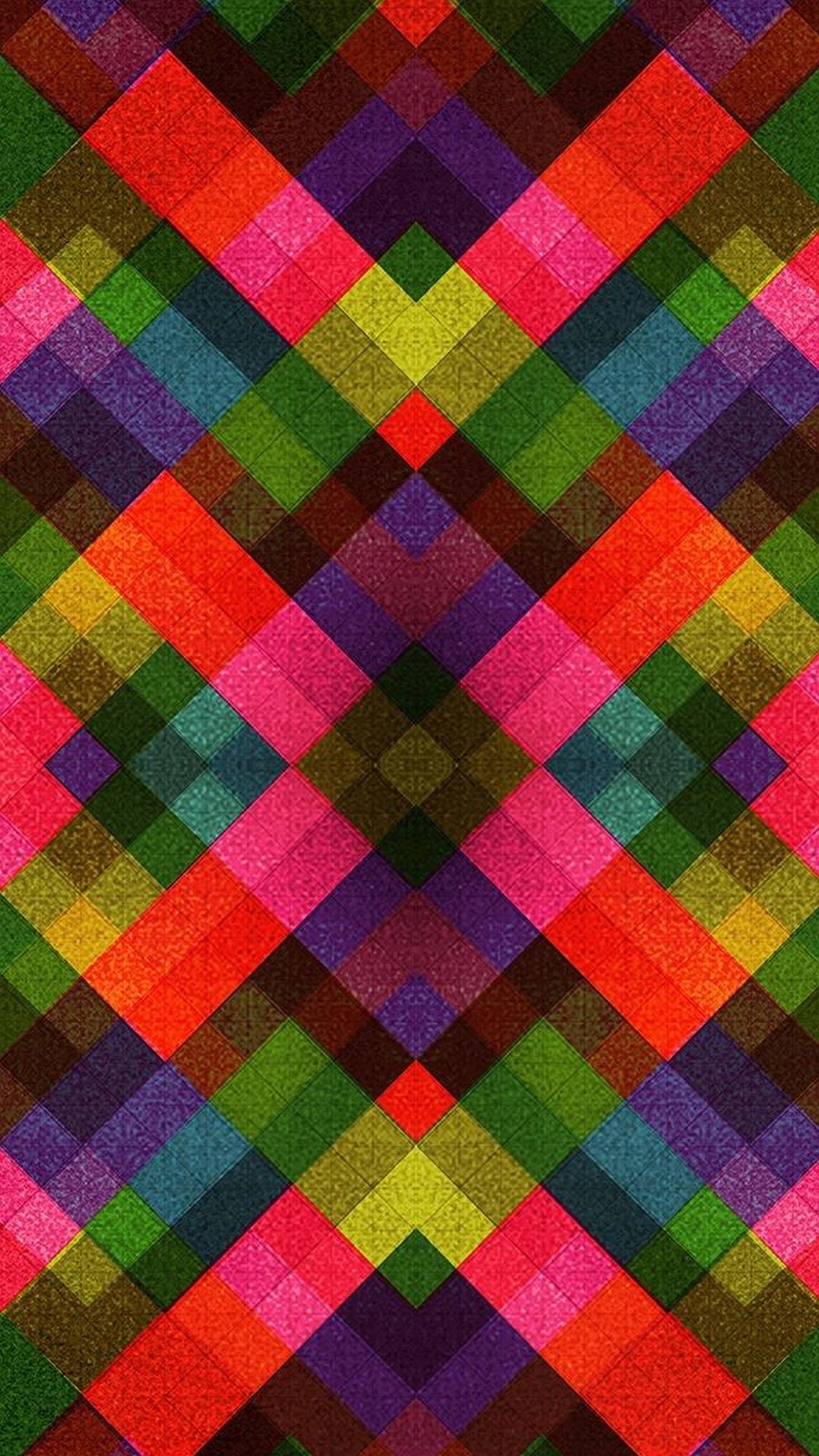 Quadrati, Motivo, Colorato, Tessuto, Full HD, schermata di blocco del cellulare