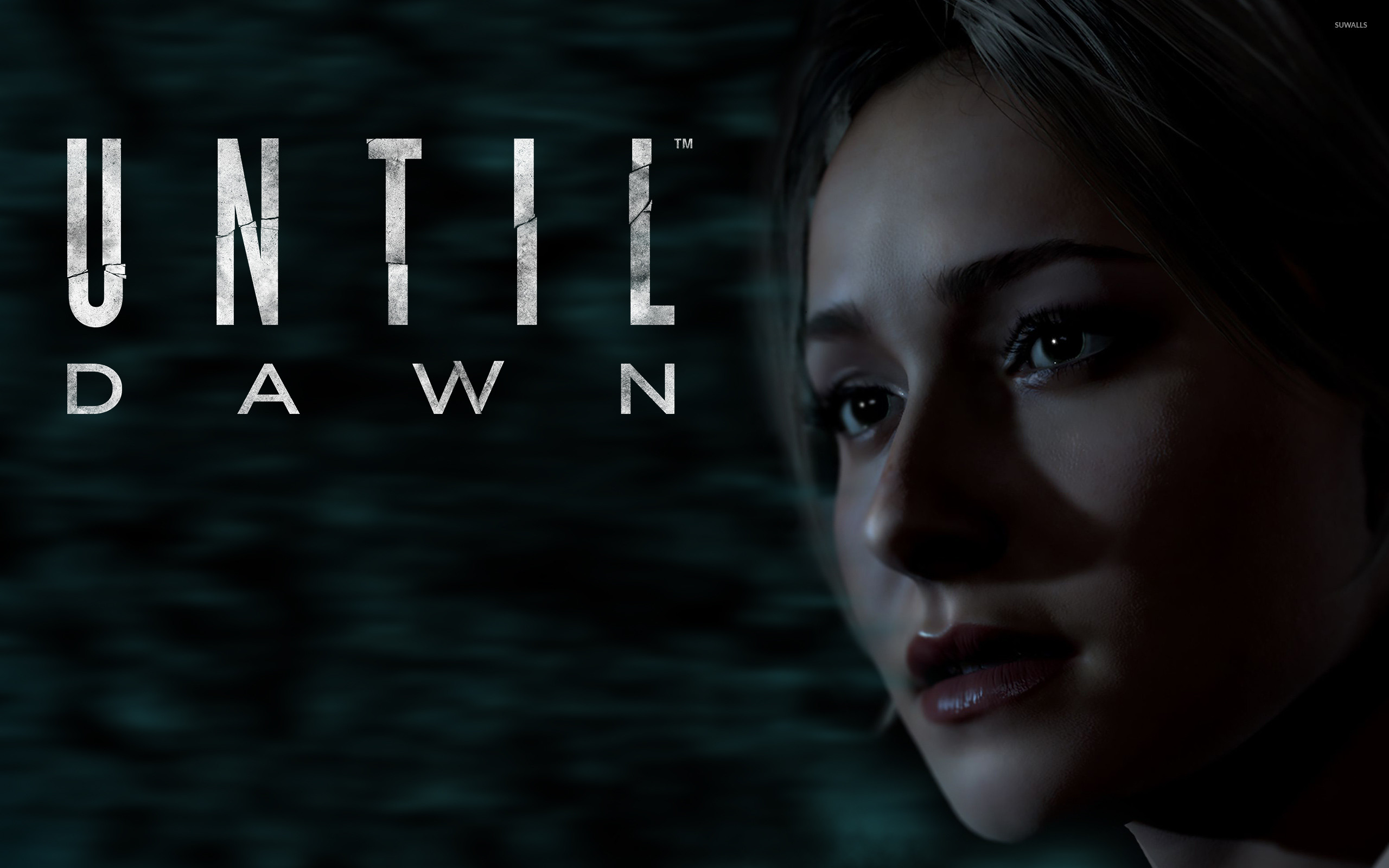 Until Dawn, Logo, Primo piano, Notte, 16:10 2K, sfondo widescreen