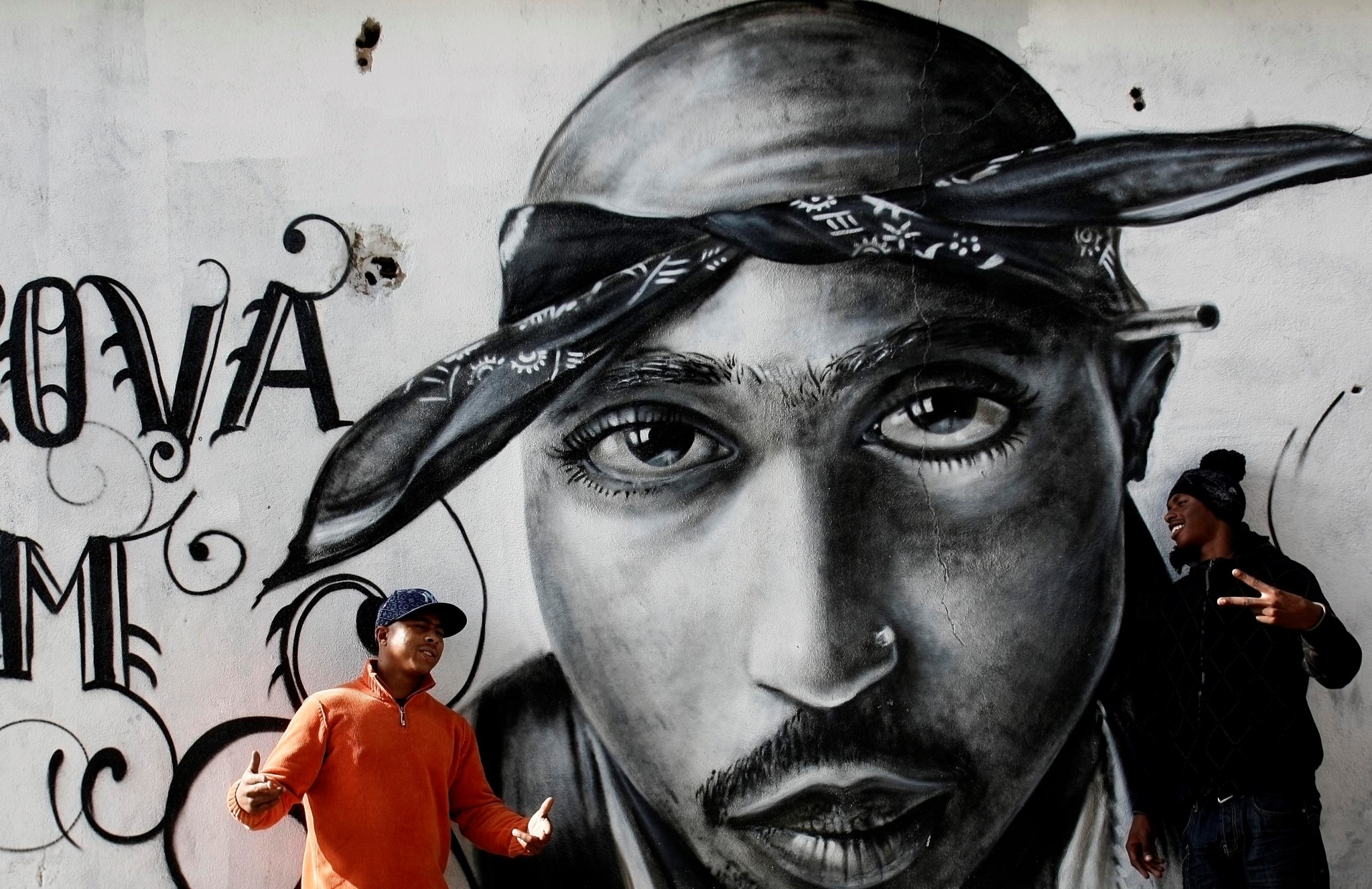 Tupac Shakur, 2Pac, Murale, Graffiti, Full HD, sfondo per PC e portatile