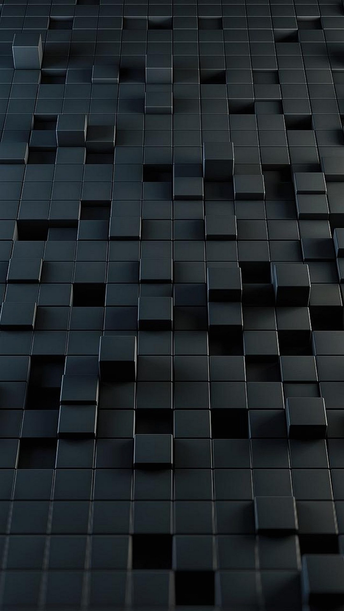 Cubi 3D, Nero, Geometrico, Astratto, Scuro, sfondo per LG G3