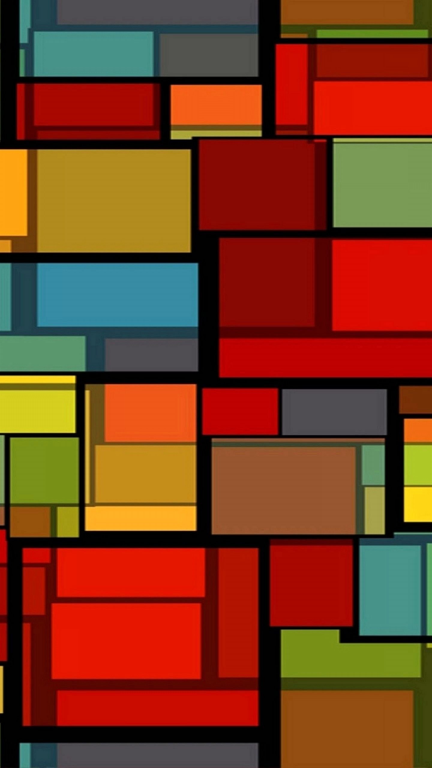 Rettangoli colorati, Geometrico, Mosaico, QHD+, sfondo LG G4