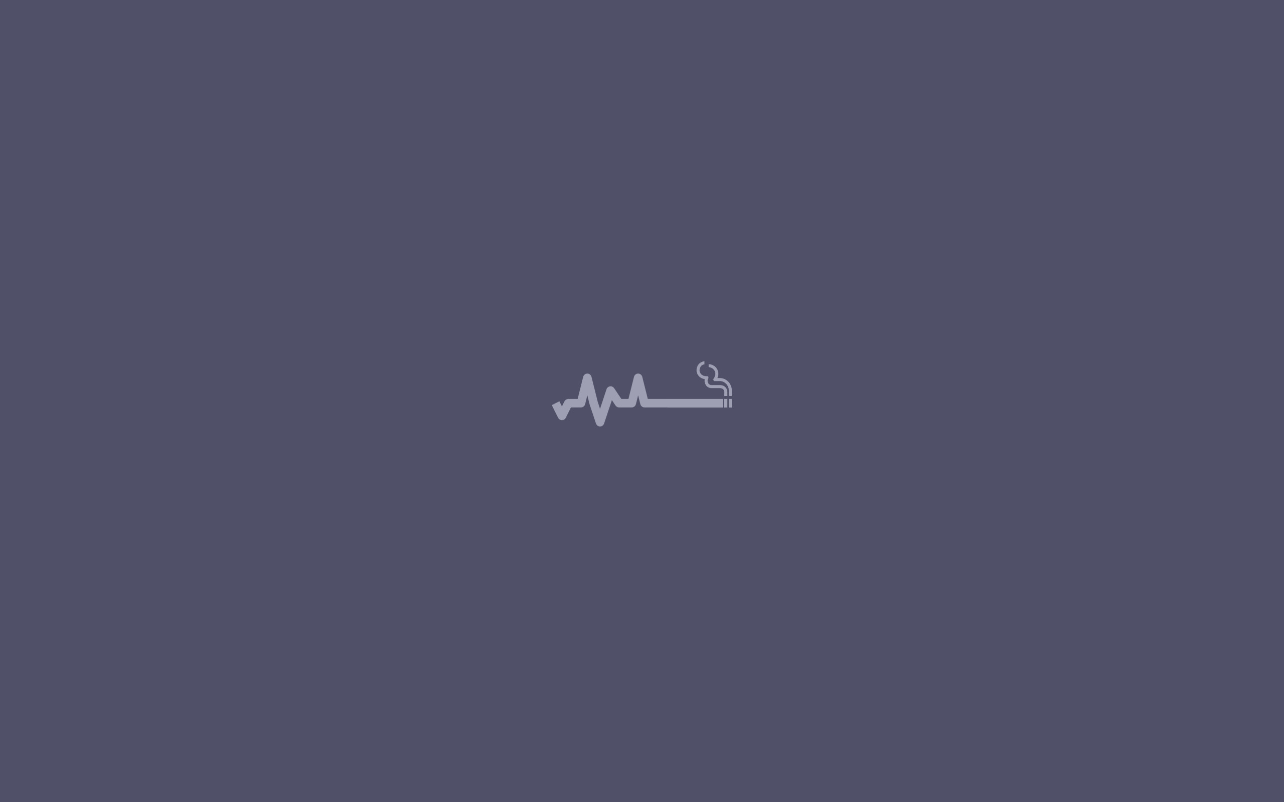 Battito cardiaco, Sigaretta, Viola, Minimalista, 2560x1600, sfondo per PC