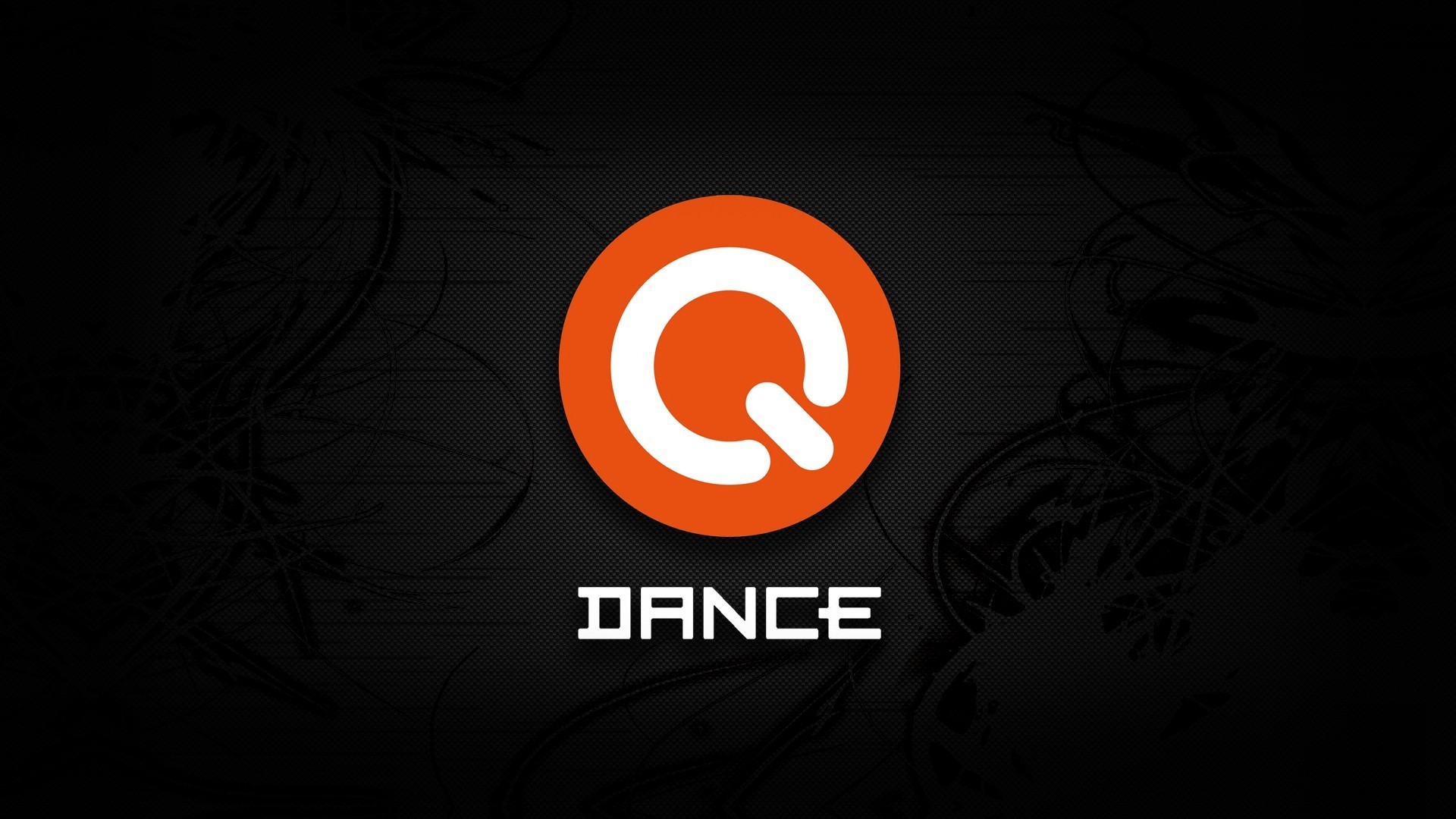 Q-dance, Logo, Sfondo nero, Full HD, wallpaper per portatile