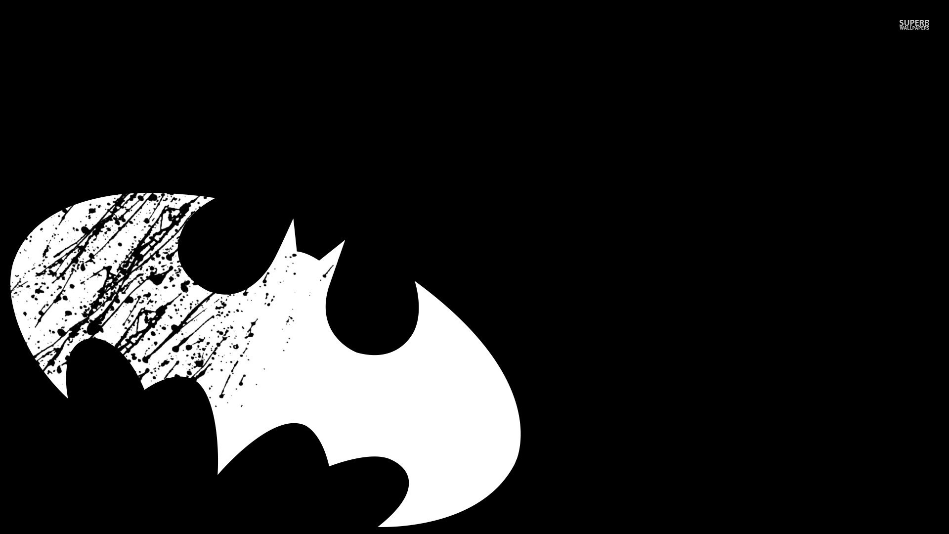 Batman, Simbolo di Batman, Grunge, Sfondo nero, 16:9 Full HD, wallpaper widescreen