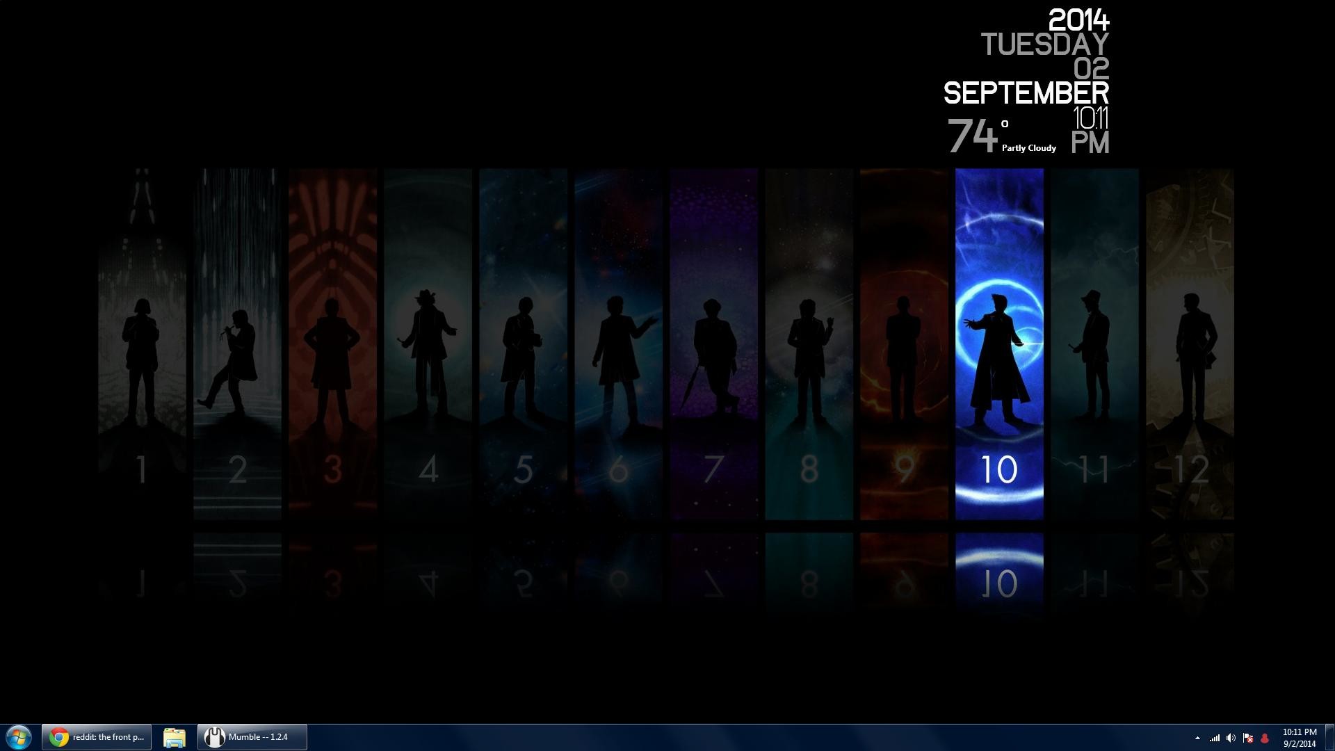 Doctor Who, Dottori, Silhouette, Decimo Dottore, Desktop, Full HD, sfondo Windows 11