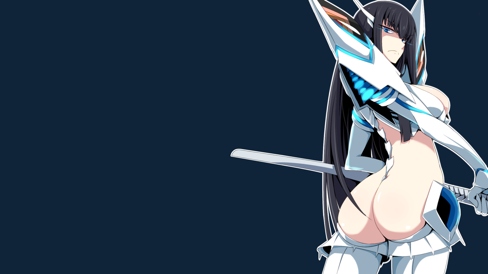 Satsuki Kiryuin, Kill la Kill, Junketsu, Bakuzan, Blu scuro, 1920x1080, sfondo per PC