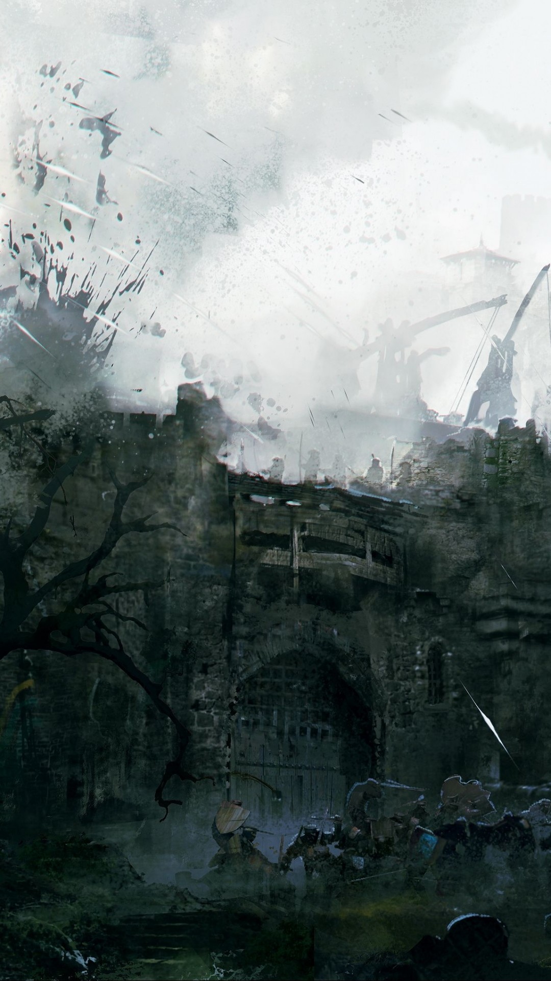 For Honor, Castello, Nebbia, Pittura, Full HD, sfondo per smartphone