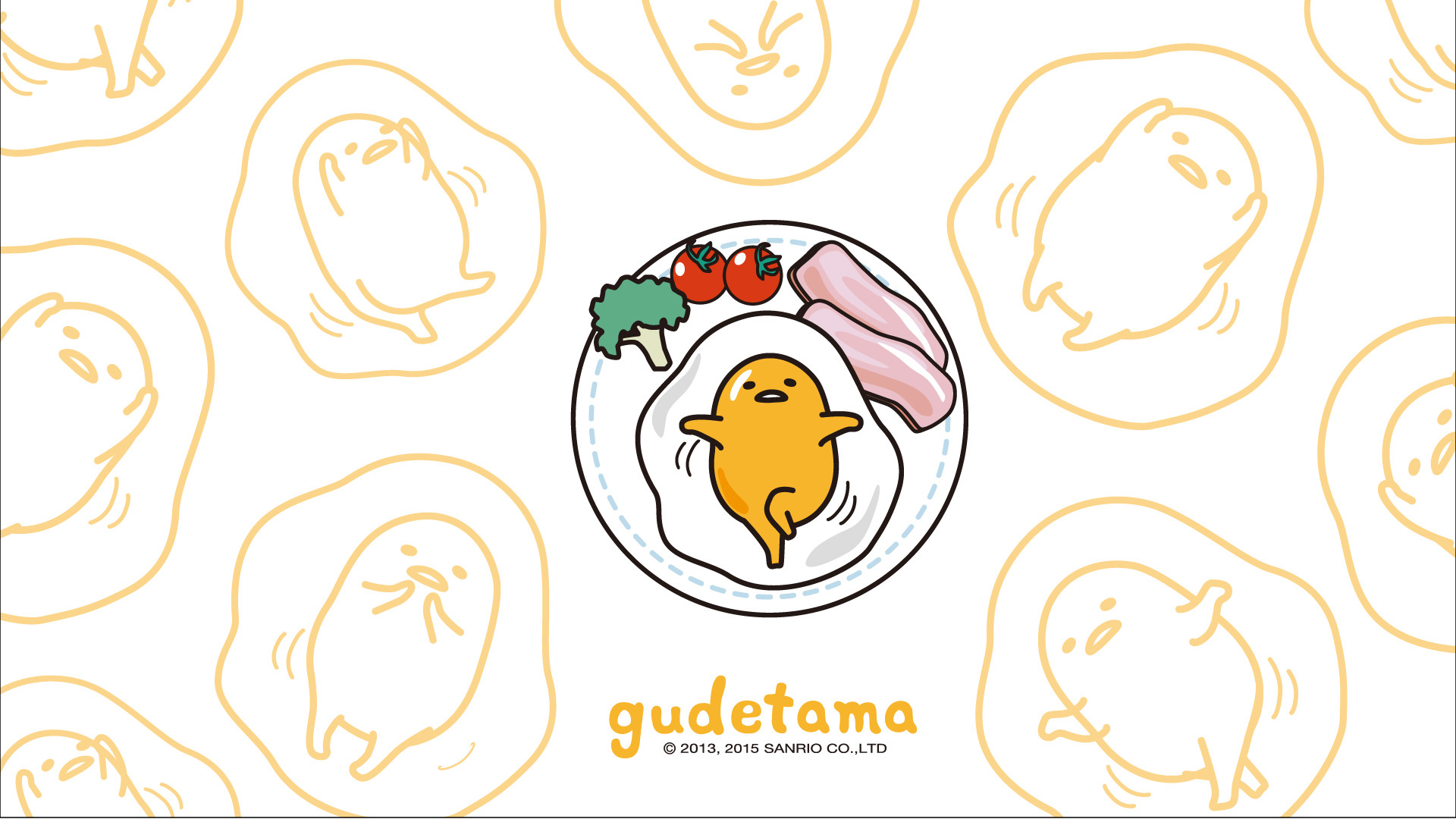 Gudetama, Uovo, Sanrio, Colazione, Kawaii, Full HD, sfondo per PC e portatile