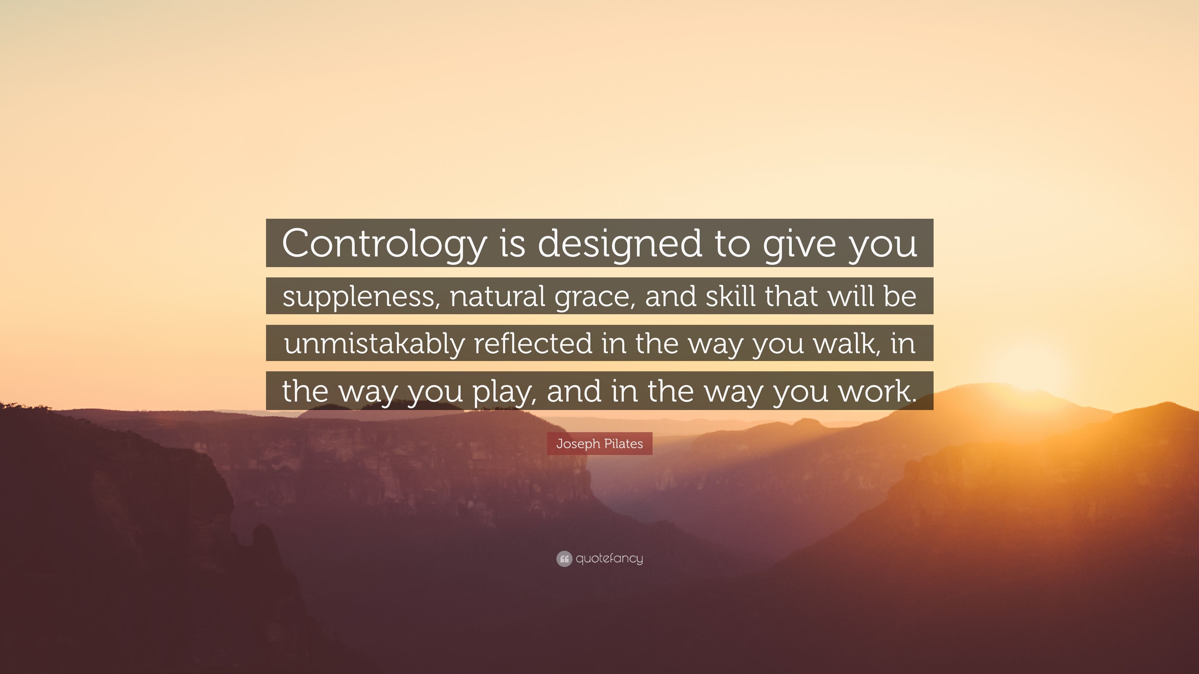 Joseph Pilates, Contrology, Citazione, Tramonto, 3840x2160, sfondo per PC