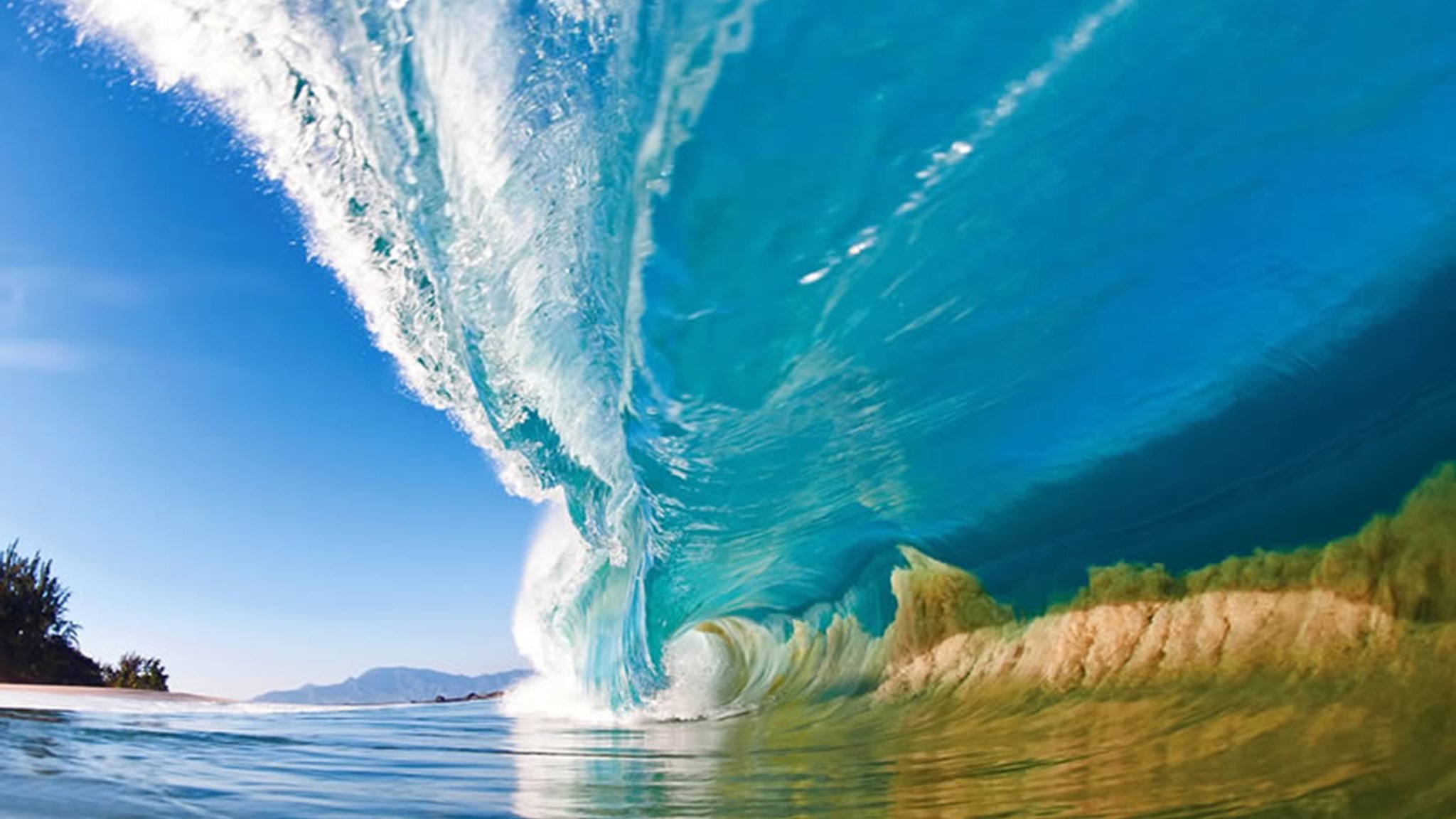 Hawaii, Onda, Surf, Tubo, Full HD, sfondo per portatile