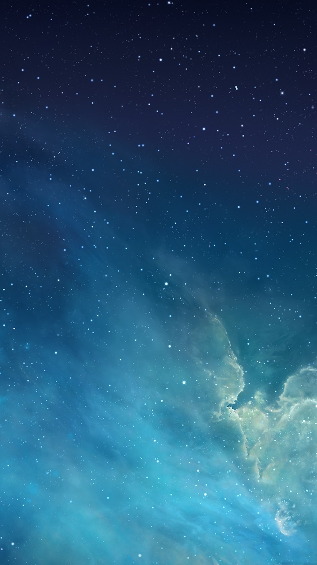 Nebulosa, iOS 7, Spazio, Blu, immagine di sfondo iPhone 4S