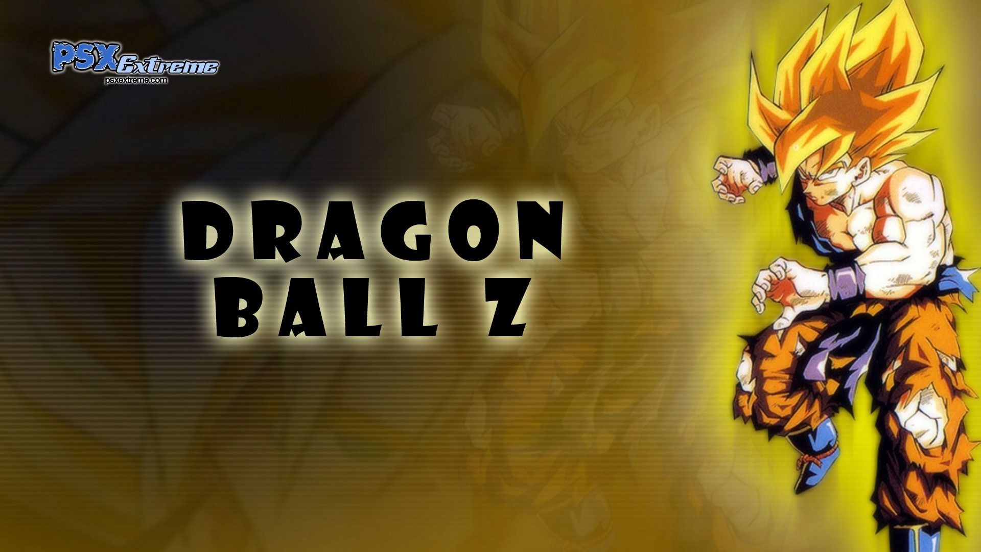 Goku, Super Saiyan, Dragon Ball Z, Logo, 16:9 Full HD, wallpaper widescreen