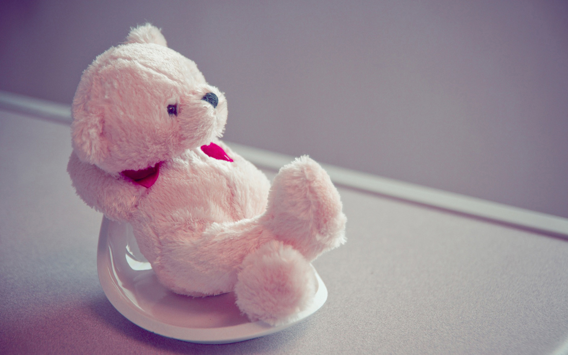 Orsacchiotto bianco, Peluche, Tazza, 16:10 Full HD, sfondo widescreen
