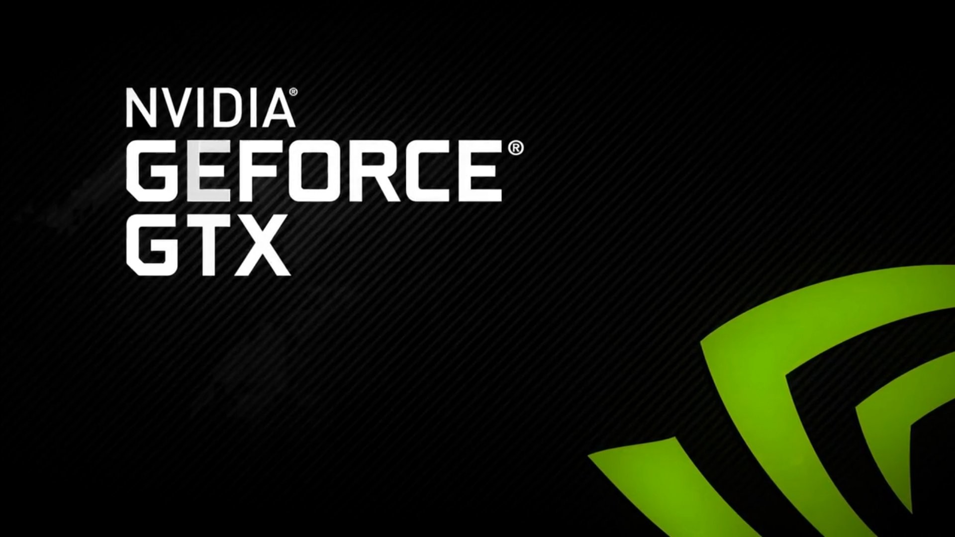 Nvidia GeForce GTX, Logo Nvidia, Sfondo nero, 1920x1080, wallpaper desktop