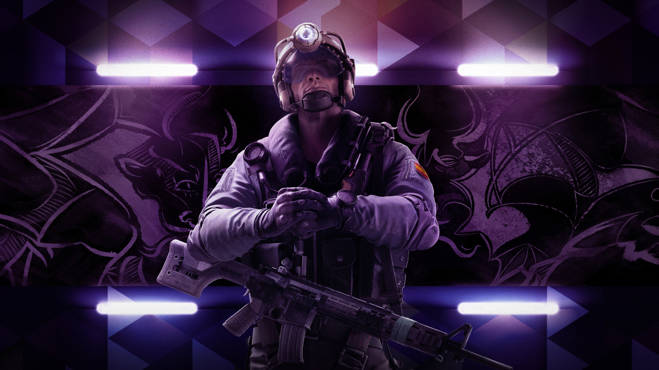 Tom Clancy's Rainbow Six Siege, Viola, Fan art, 16:9 2K, sfondo widescreen