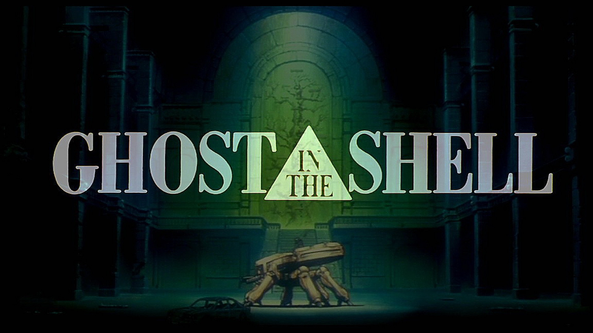 Ghost in the Shell, Logo, Carro armato ragno, 16:9 Full HD, sfondo widescreen