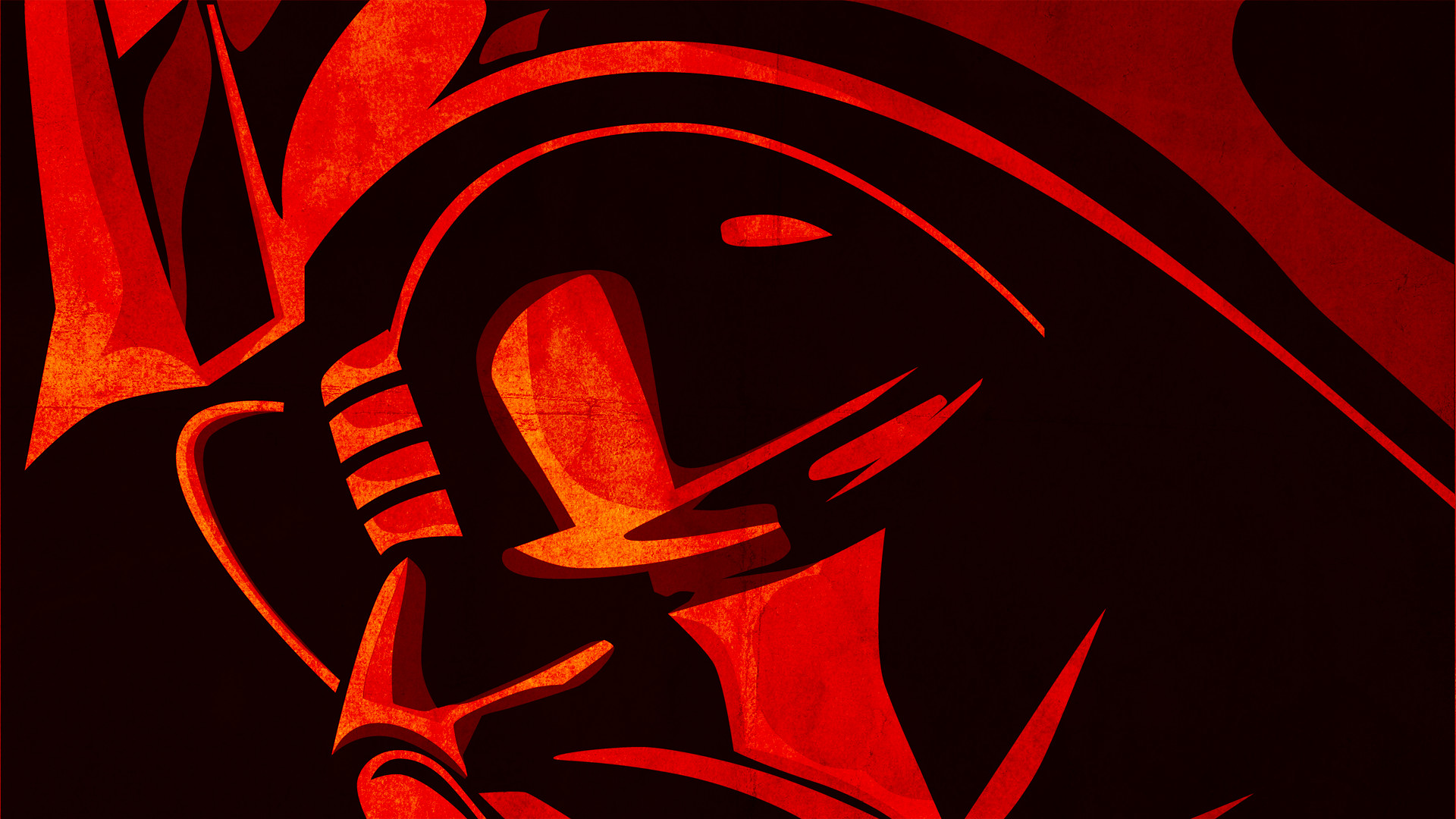 Darth Vader, Casco, Rosso, Arte grafica, Full HD, sfondo per portatile