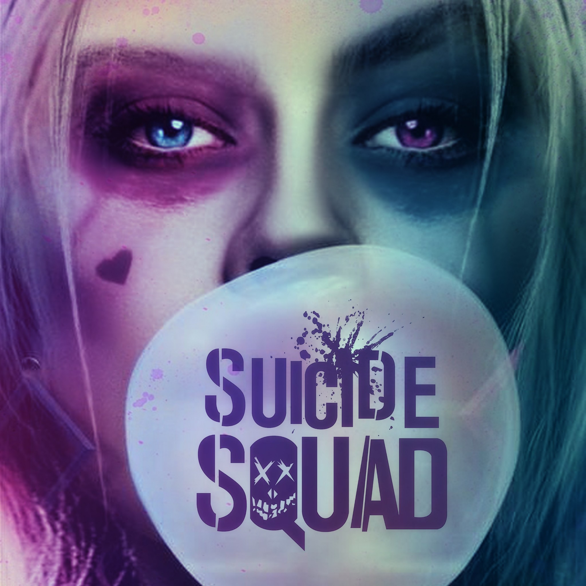 Harley Quinn, Margot Robbie, Suicide Squad, Gomma da masticare, Full HD, sfondo per iPad e tablet