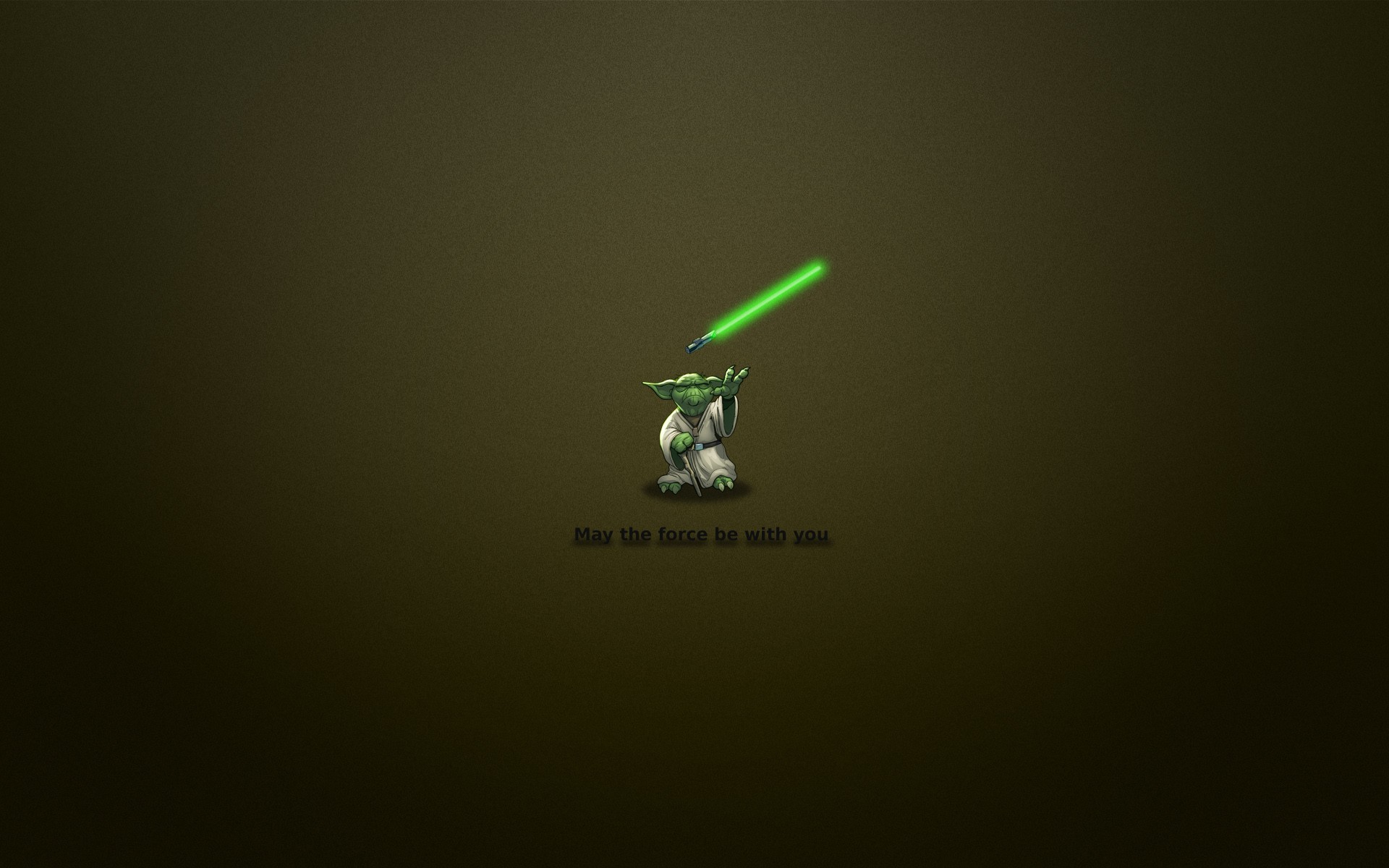 Yoda, Spada laser, Che la Forza sia con te, Minimalismo, 1920x1200, immagine di sfondo