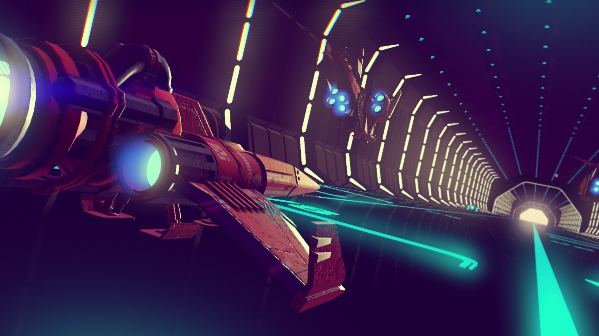 No Man's Sky, Stazione spaziale, Astronave, Hangar, Full HD, sfondo Windows 11