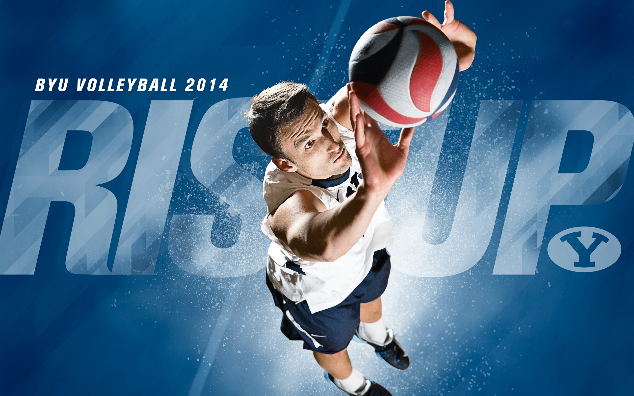 BYU Volleyball, Rise Up, Pallavolista, Palleggio, Poster, 2K, sfondo per PC e portatile