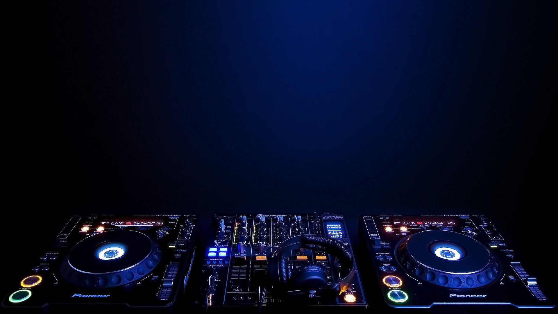 Console DJ, Pioneer, Blu, Full HD, sfondo per portatile