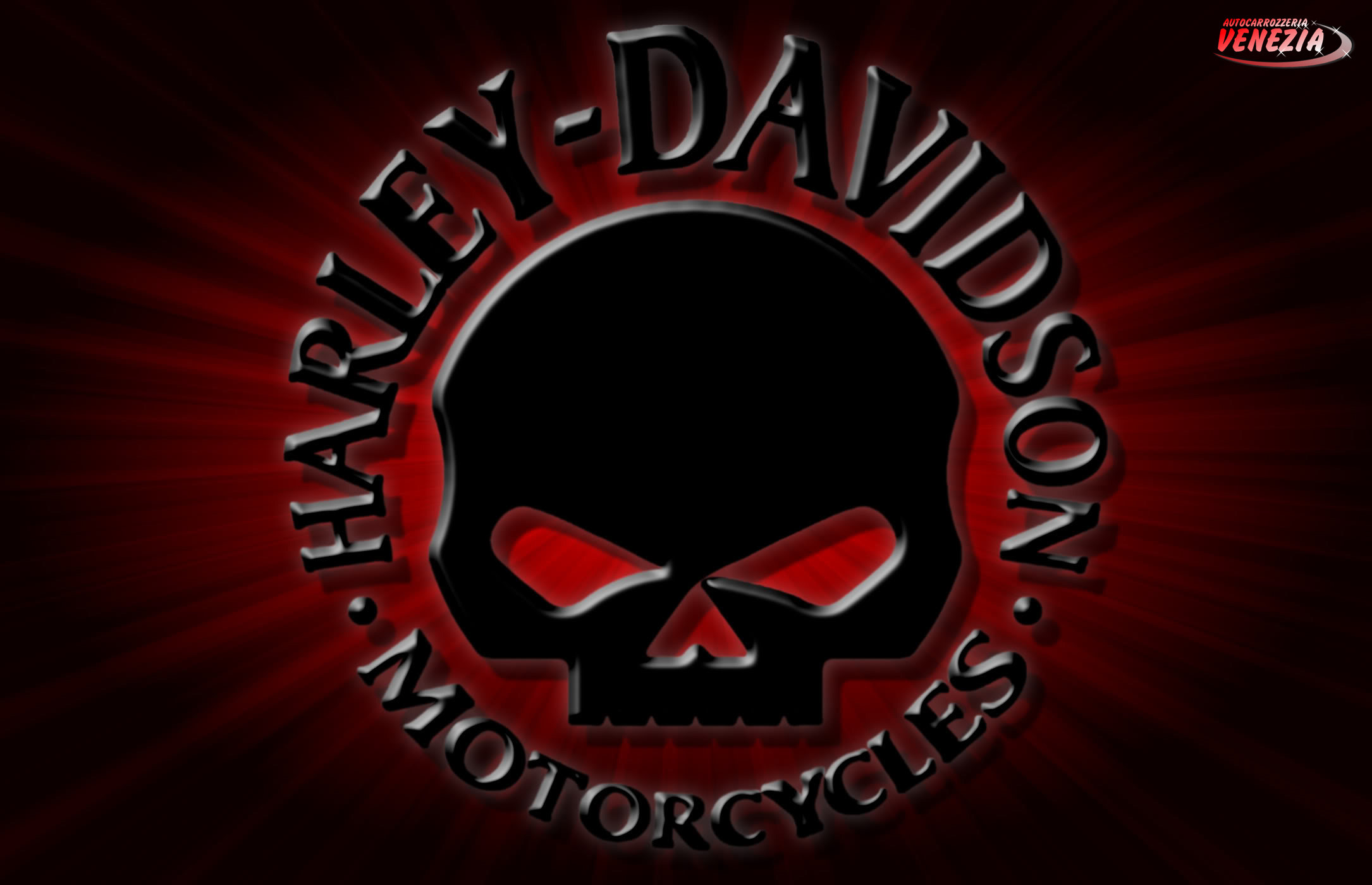 Harley-Davidson, Willie G Skull, Teschio, Rosso e nero, Logo, Full HD, sfondo Windows 11