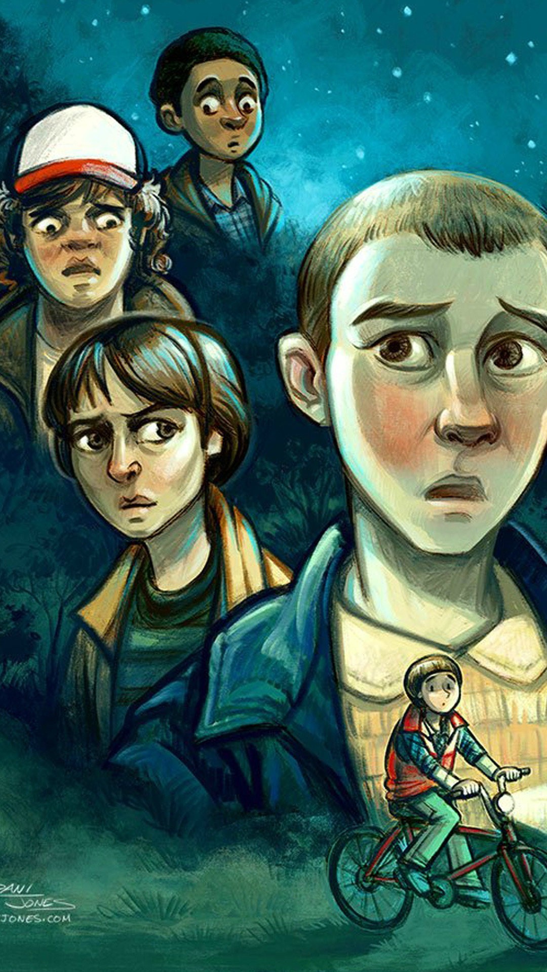 Undici, Mike Wheeler, Dustin Henderson, Lucas Sinclair, Stranger Things, sfondo Full HD per cellulare