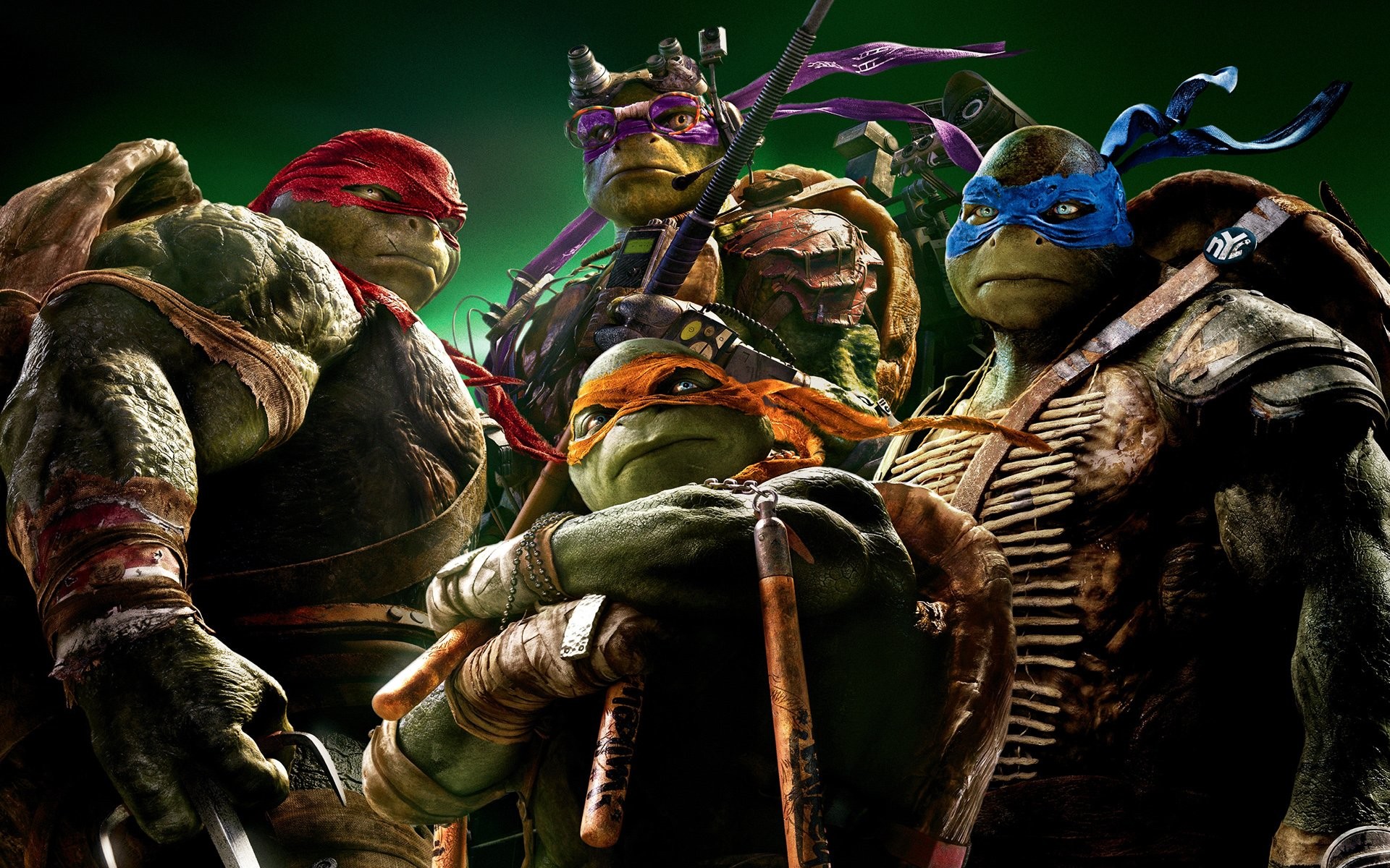 Tartarughe Ninja, Leonardo, Raffaello, Michelangelo, Donatello, 16:10 Full HD, sfondo widescreen