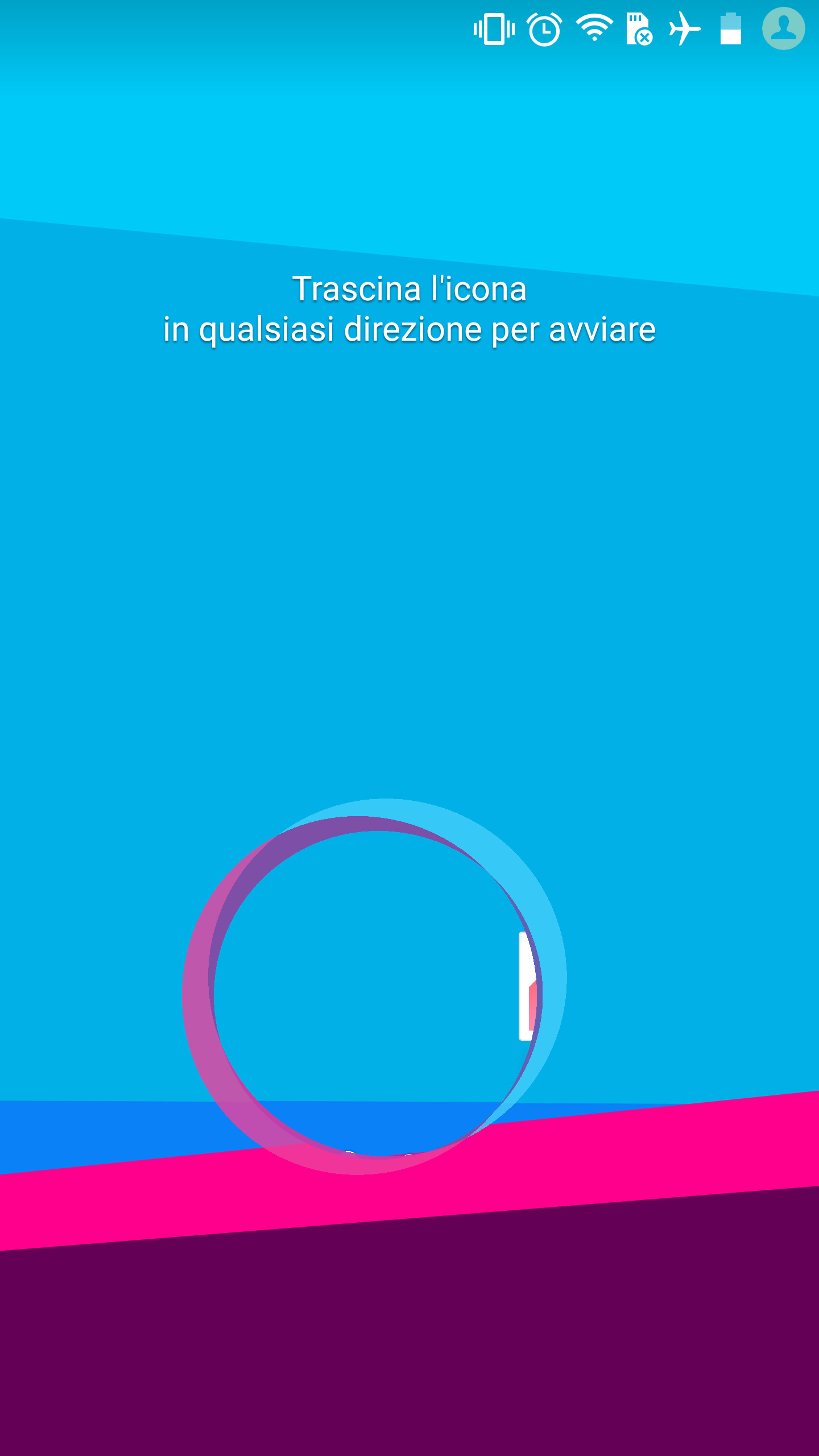Schermata di blocco, Azzurro, Material Design, immagine di sfondo LG G4