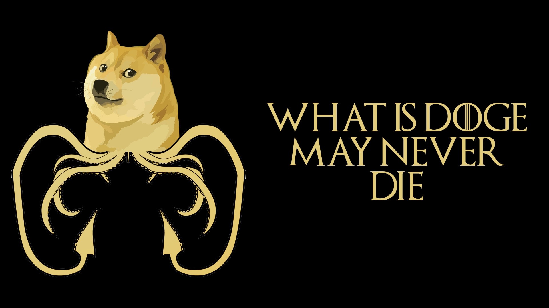 Doge, Game of Thrones, What Is Doge May Never Die, Parodia, Full HD, wallpaper per portatile