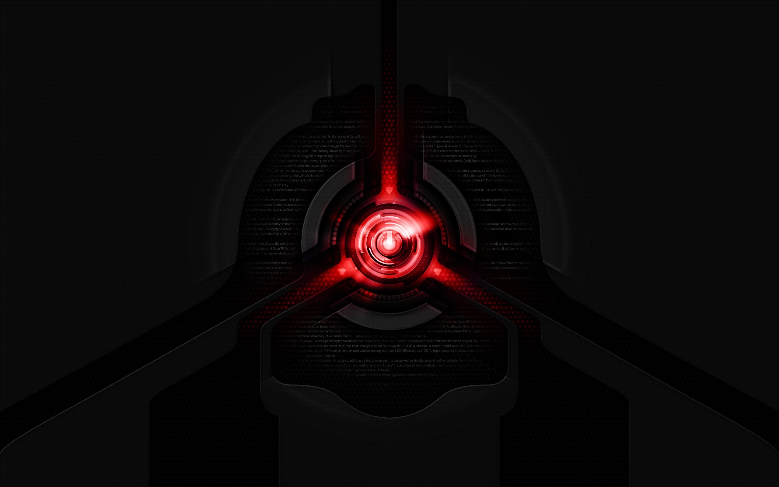 Luce rossa, Astratto, Sfondo nero, Tecnologia, Simmetria, 2K, wallpaper desktop