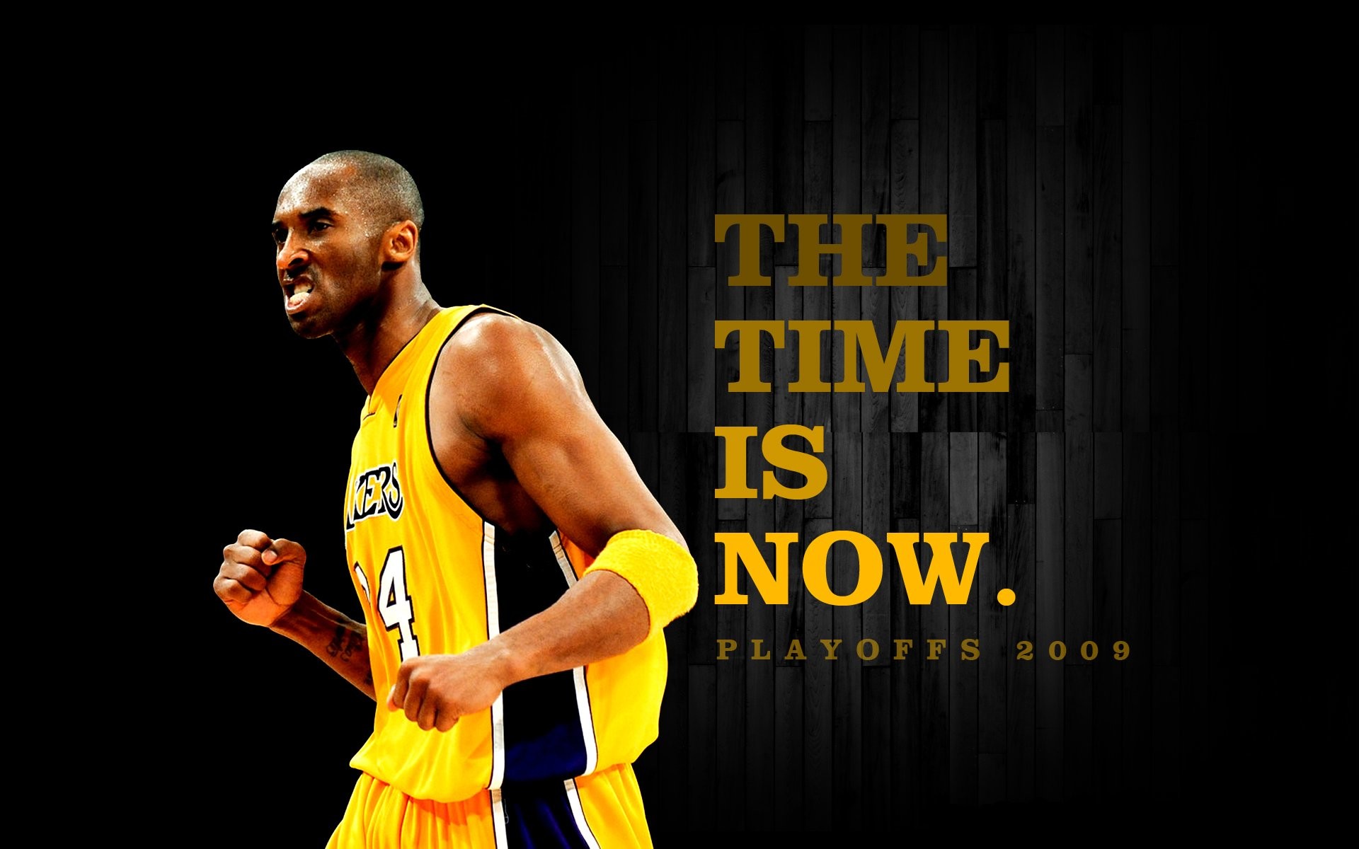 Kobe Bryant, Los Angeles Lakers, The Time Is Now, Playoff 2009, 1920x1200, sfondo per PC