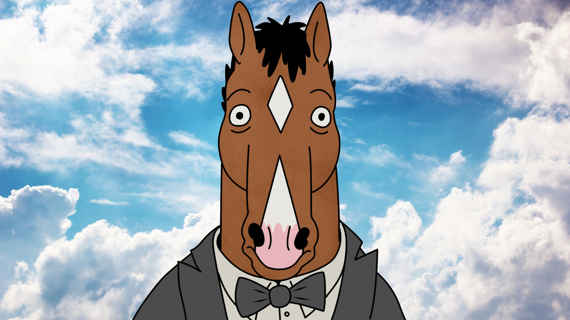 BoJack Horseman, Nuvole, Smoking, Cielo, Full HD, sfondo per PC