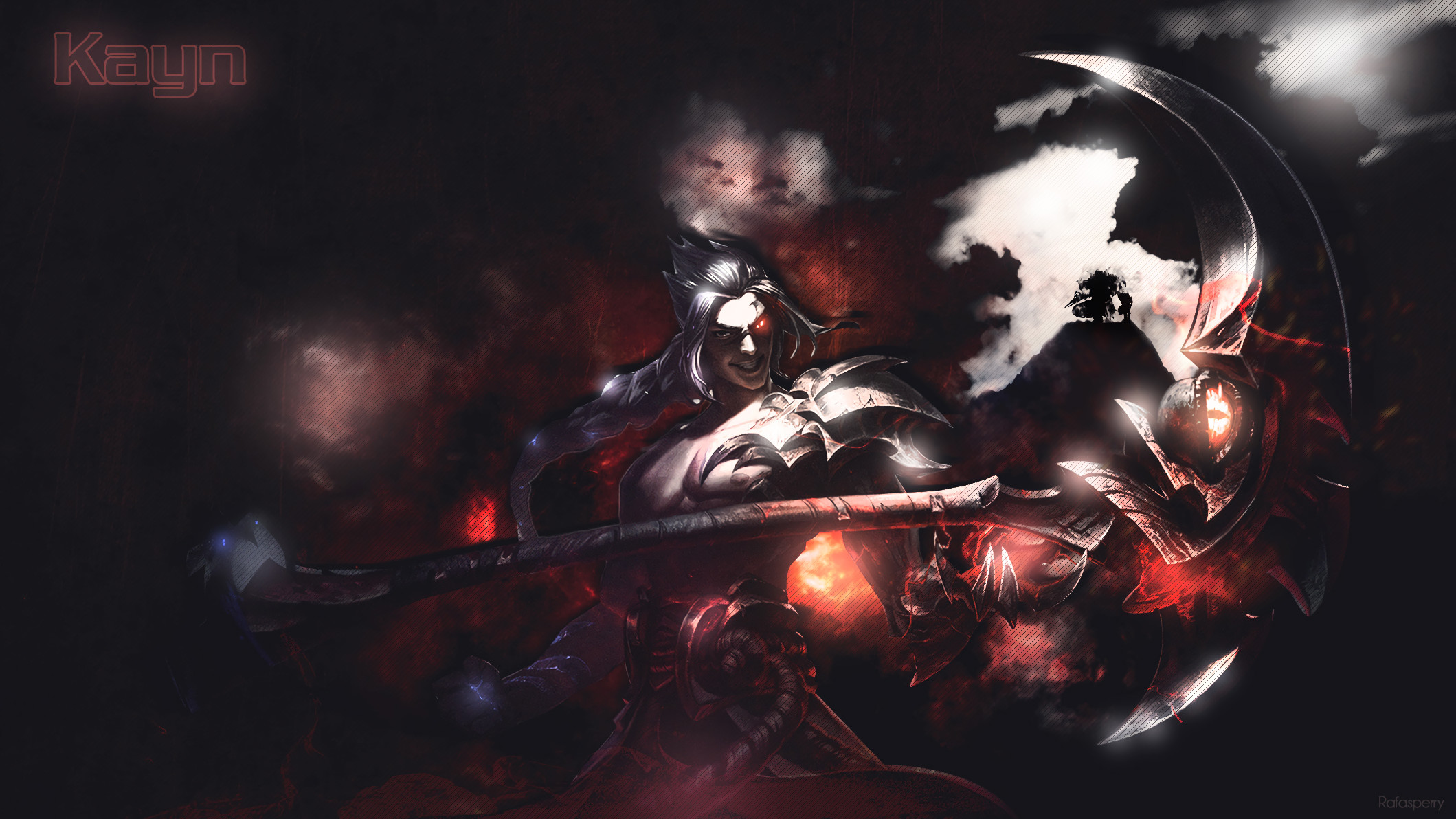 League of Legends, Rosso e nero, Full HD, sfondo Windows 11