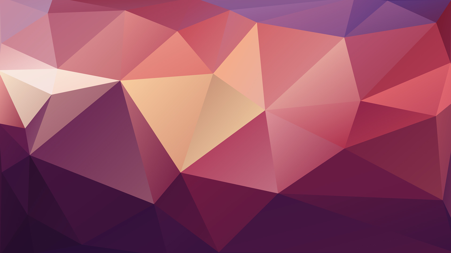 Low poly, Triangoli, Rosa, Bordeaux, Full HD 1080p, sfondo desktop