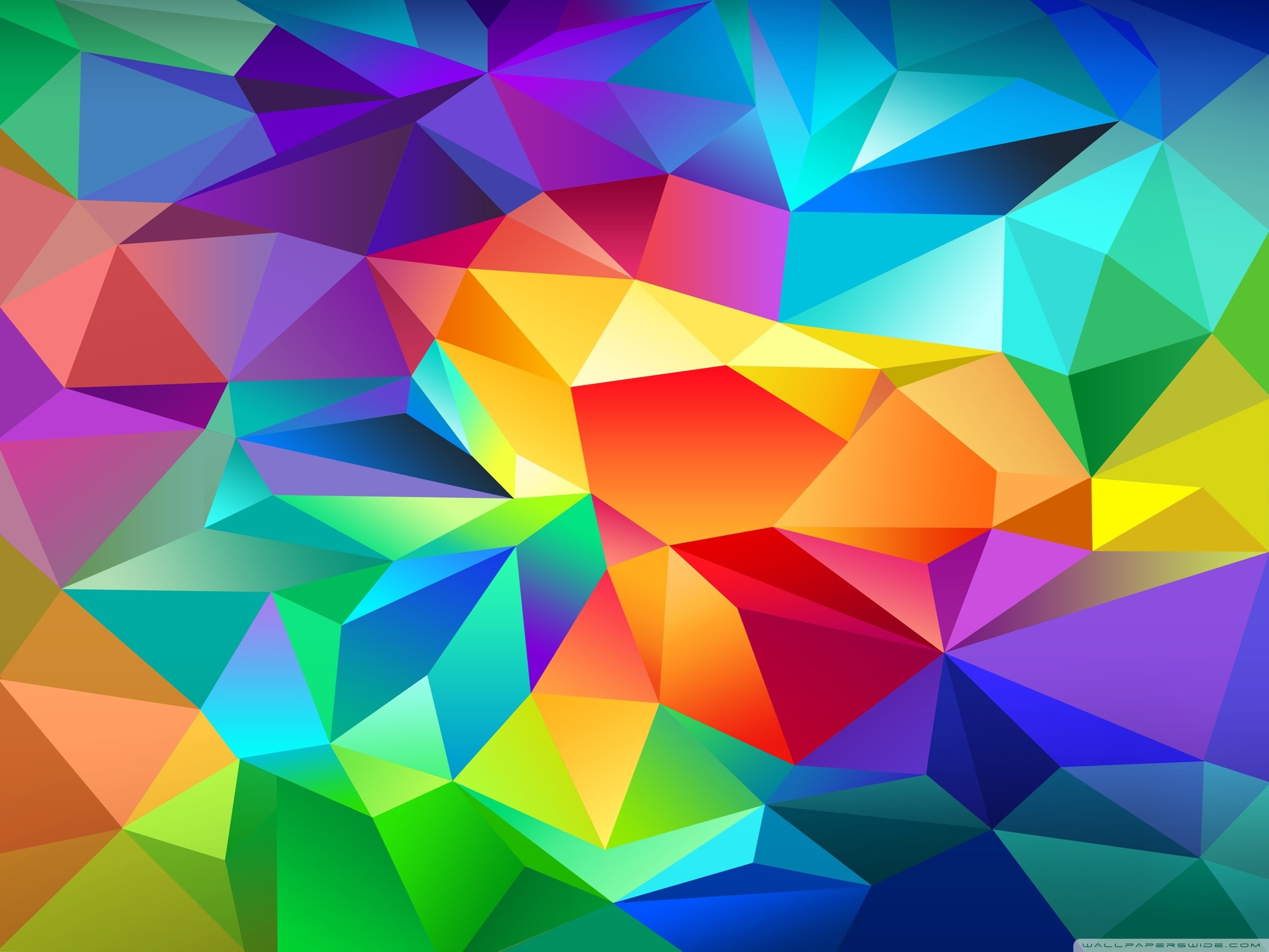 Samsung Galaxy S5, Low poly, Multicolore, Geometrico, 2K, wallpaper per tablet