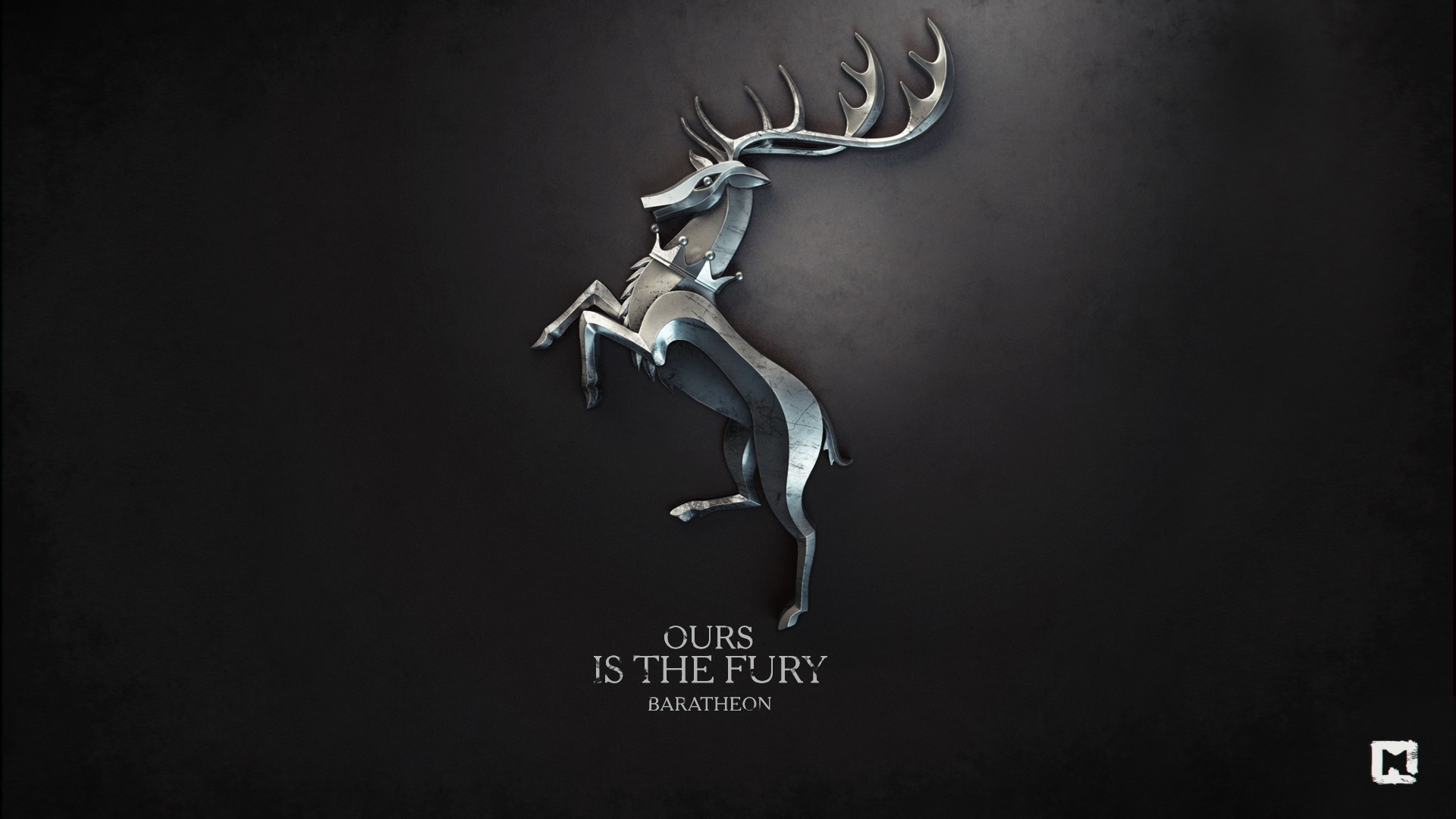 Sigillo di Casa Baratheon, Ours Is the Fury, Cervo, Il Trono di Spade, sfondo desktop 1920x1080