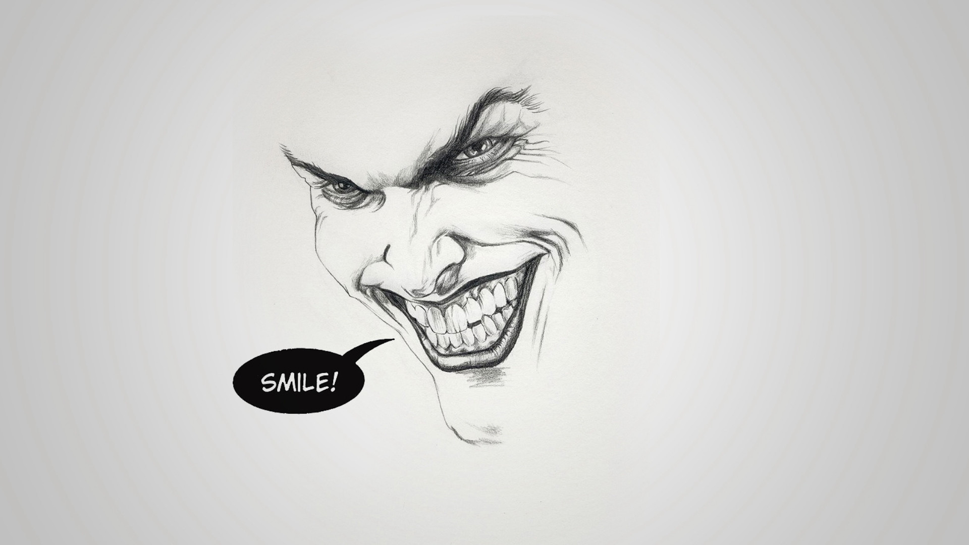 Joker, Smile!, Disegno, Schizzo, Full HD, sfondo Windows 11
