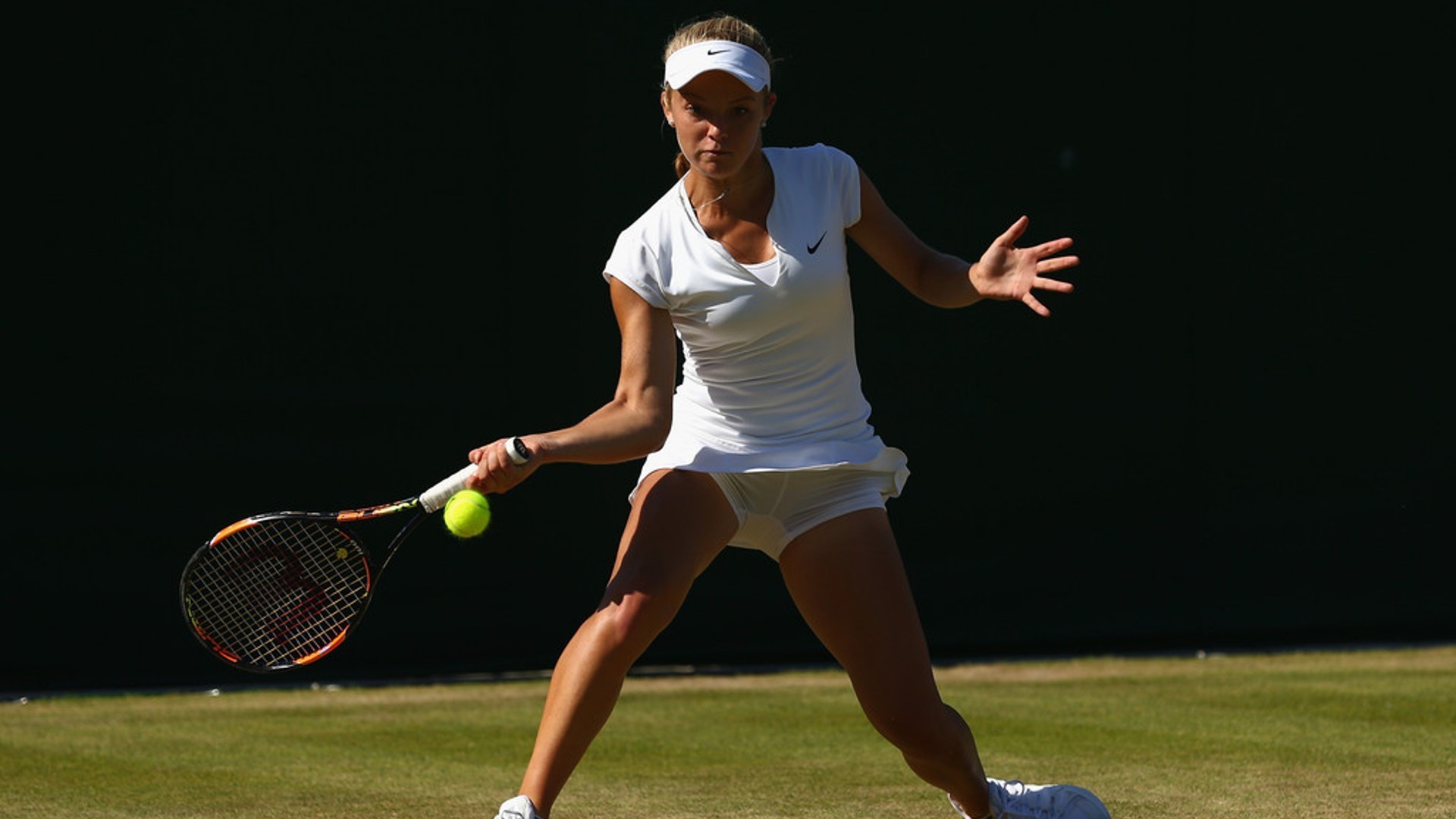Tennista, Wimbledon, Dritto, Erba, 16:9 Full HD, sfondo widescreen