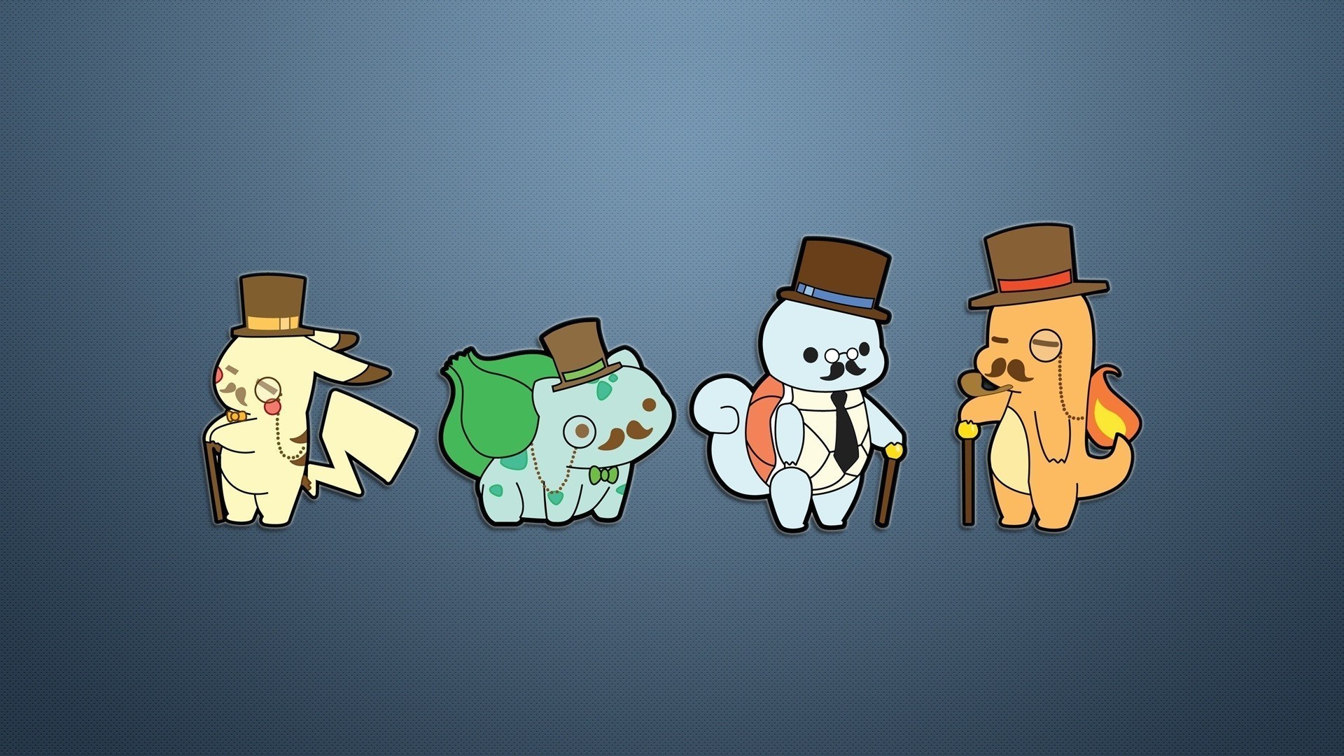 Pikachu, Bulbasaur, Squirtle, Charmander, Pokémon, Cilindro, Full HD, sfondo per PC